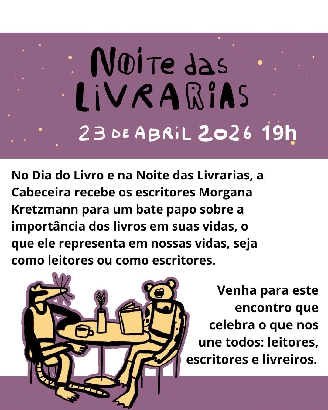 Bate papo com Morgana Kretzmann e Kiko Lacerda