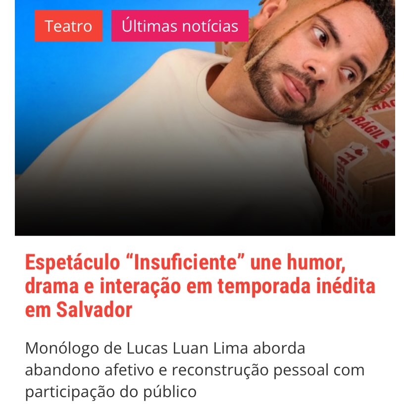 Espetáculo INSUFICIENTE