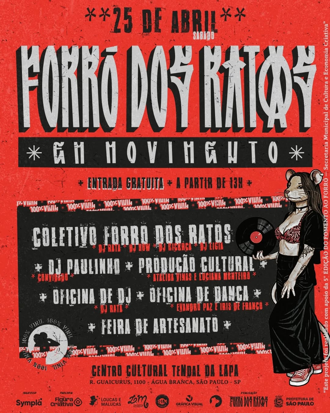 FORRÓ DOS RATOS EM MOVIMENTO 100% VINIL - 5º FOMENTO AO FORRÓ