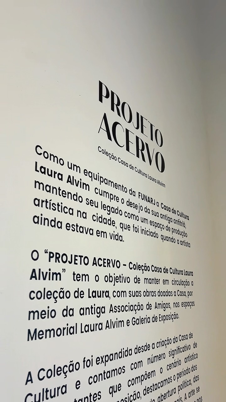 Exposição Projeto Acervo - Coleção Casa de Cultura Laura Alvim — Casa de Cultura Laura Alvim, Ipanema, Rio de Janeiro