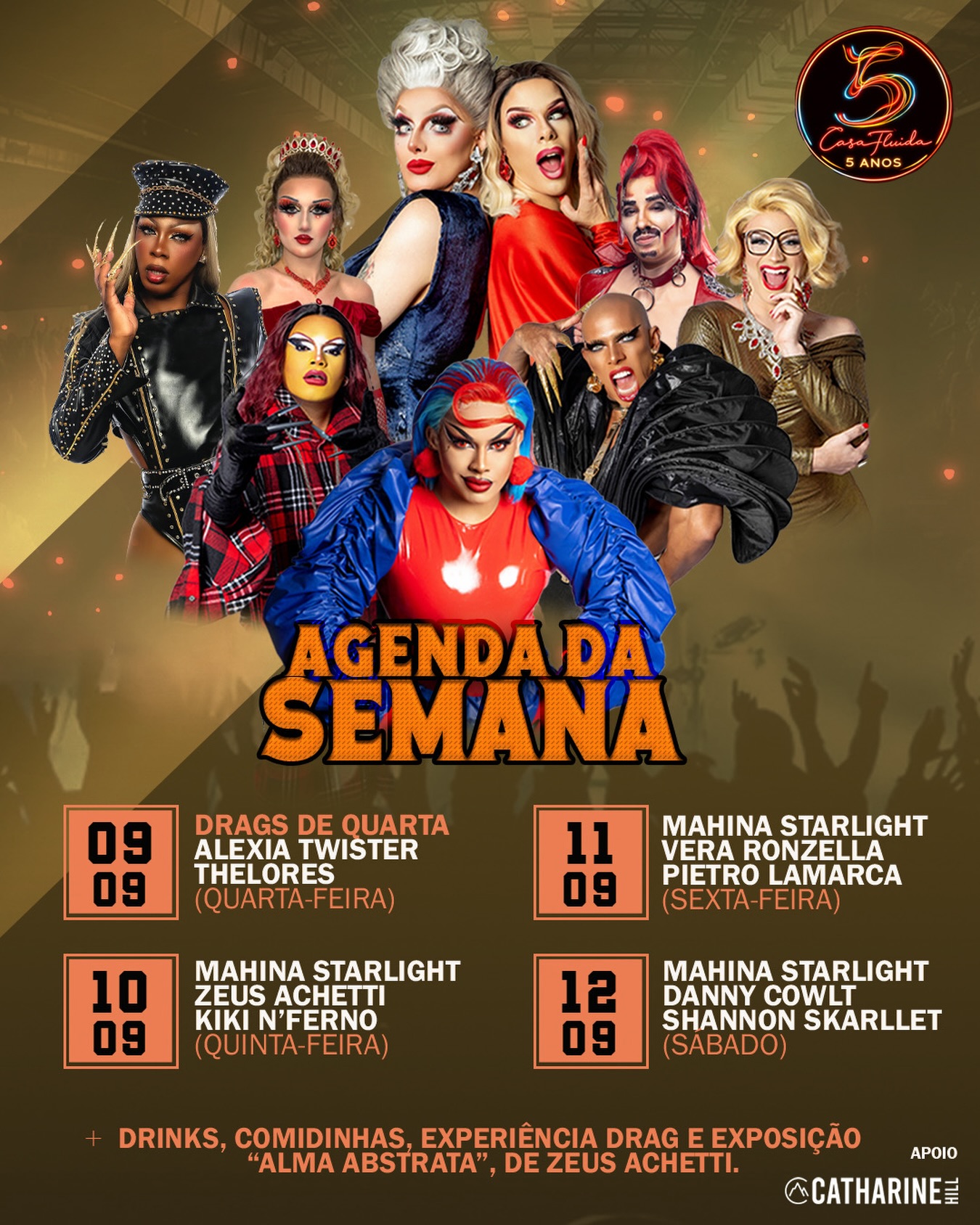 Show de Drag com Mahina Starlight e Convidados
