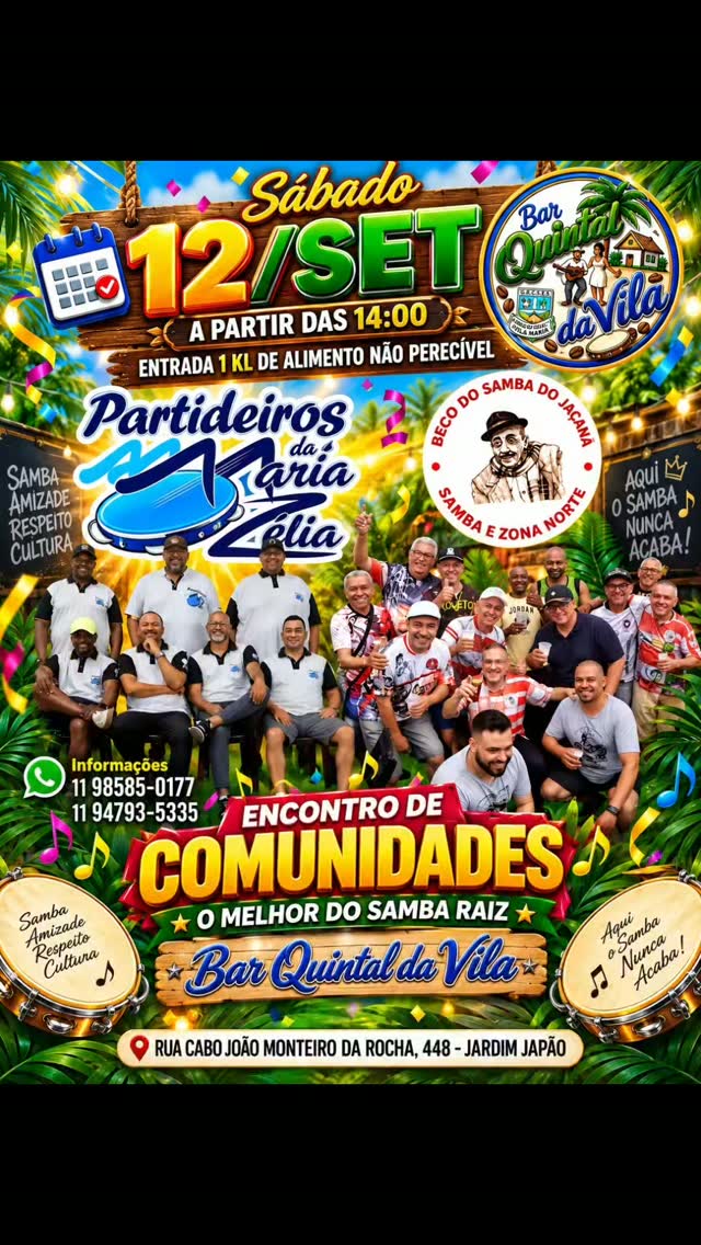 Aniversário do Nino - Encontro das Comunidades Samba Raiz