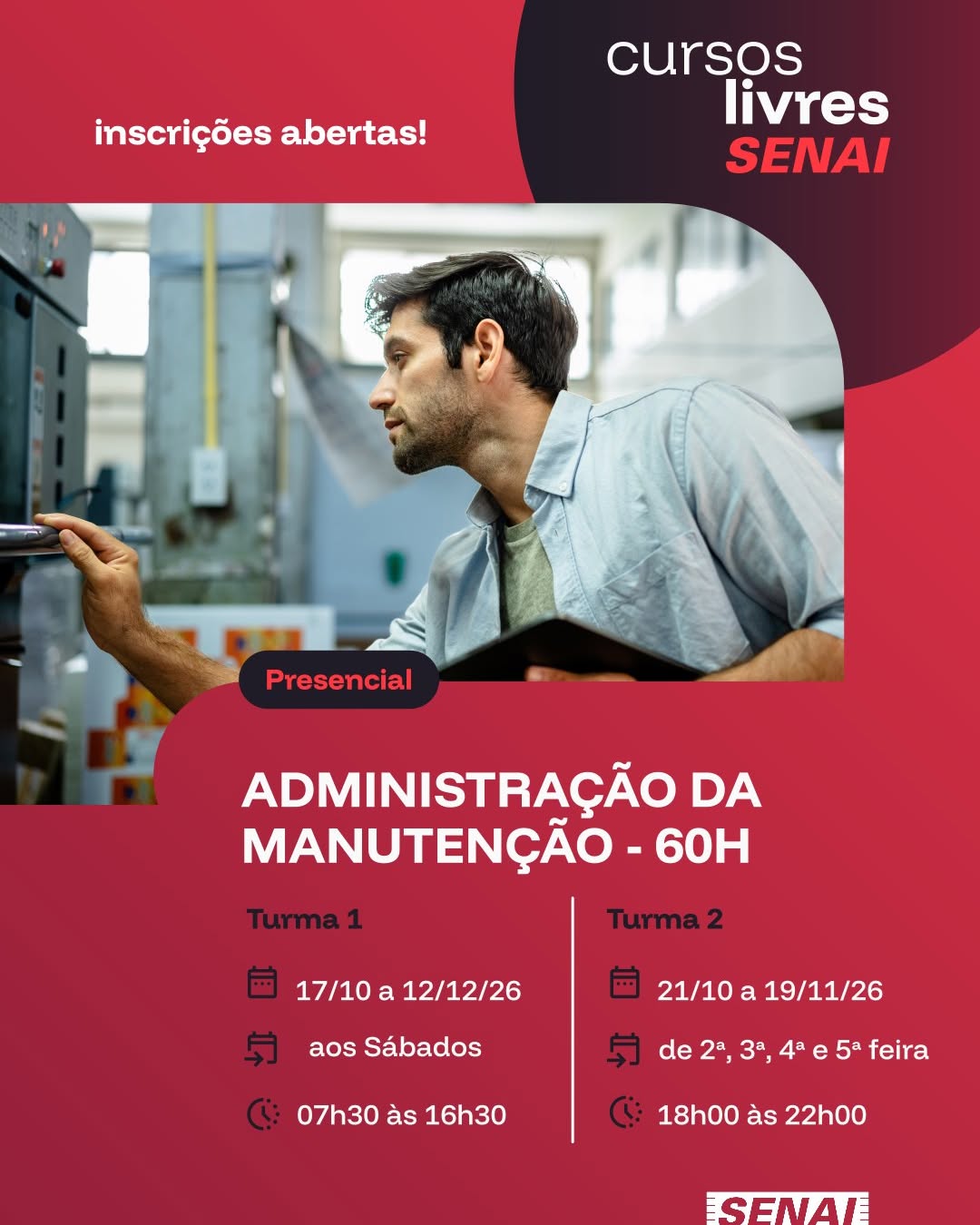 Administração da Manutenção - Turma 2 — SENAI Vila Alpina, Ipiranga, São Paulo