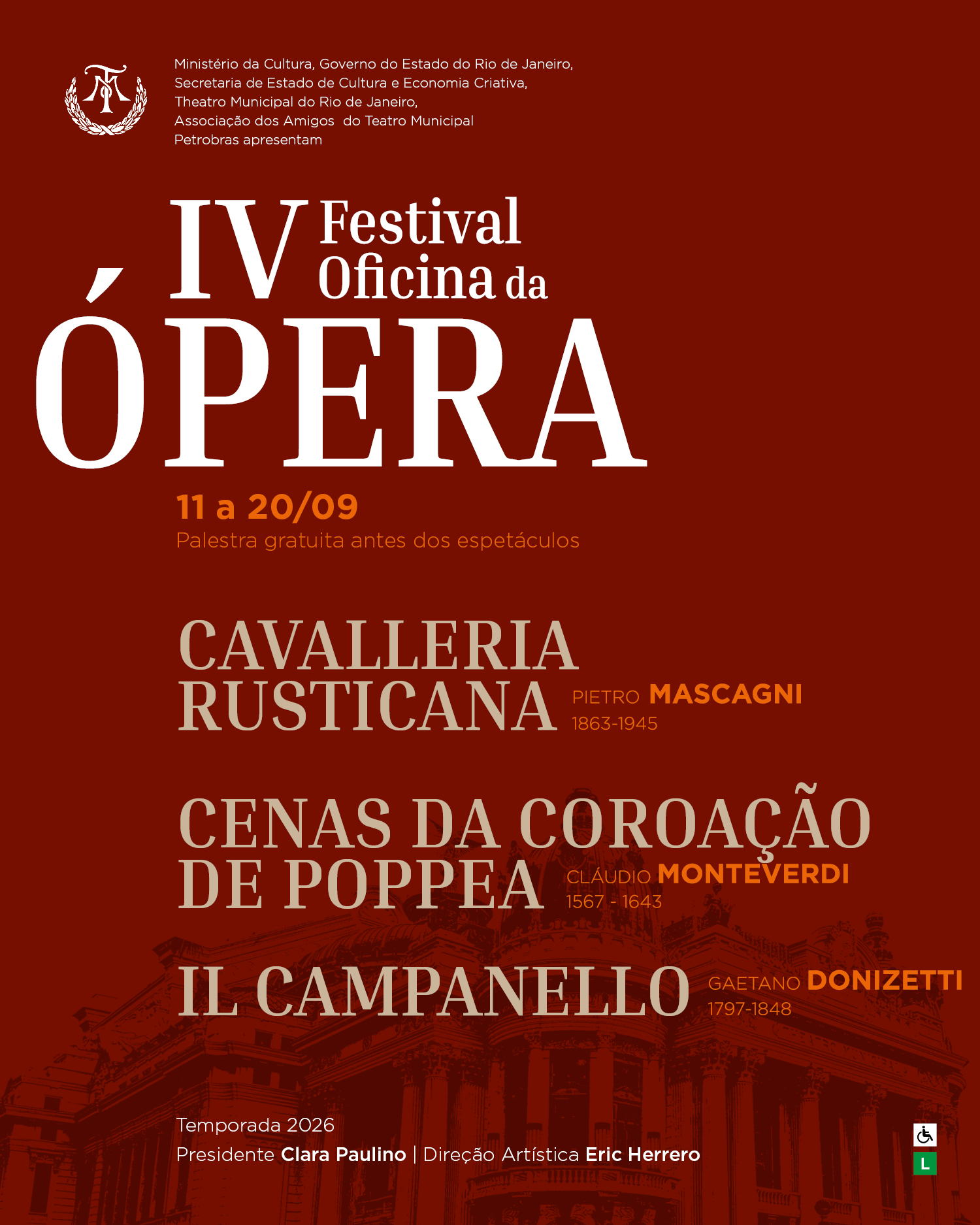 Cenas da Coroação de Poppea — Theatro Municipal do Rio de Janeiro, Centro, Rio de Janeiro