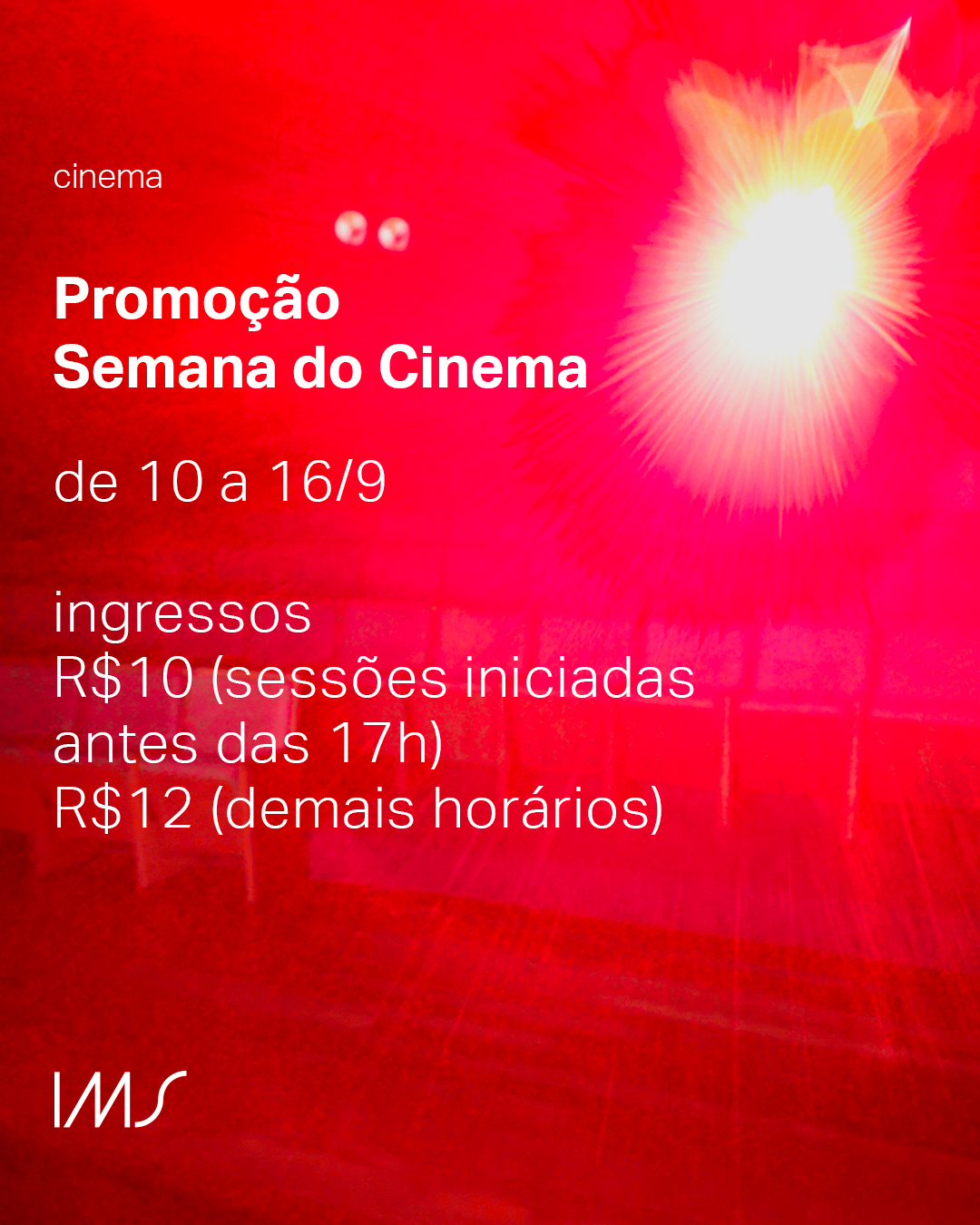 Semana do Cinema - Sessões até 17h