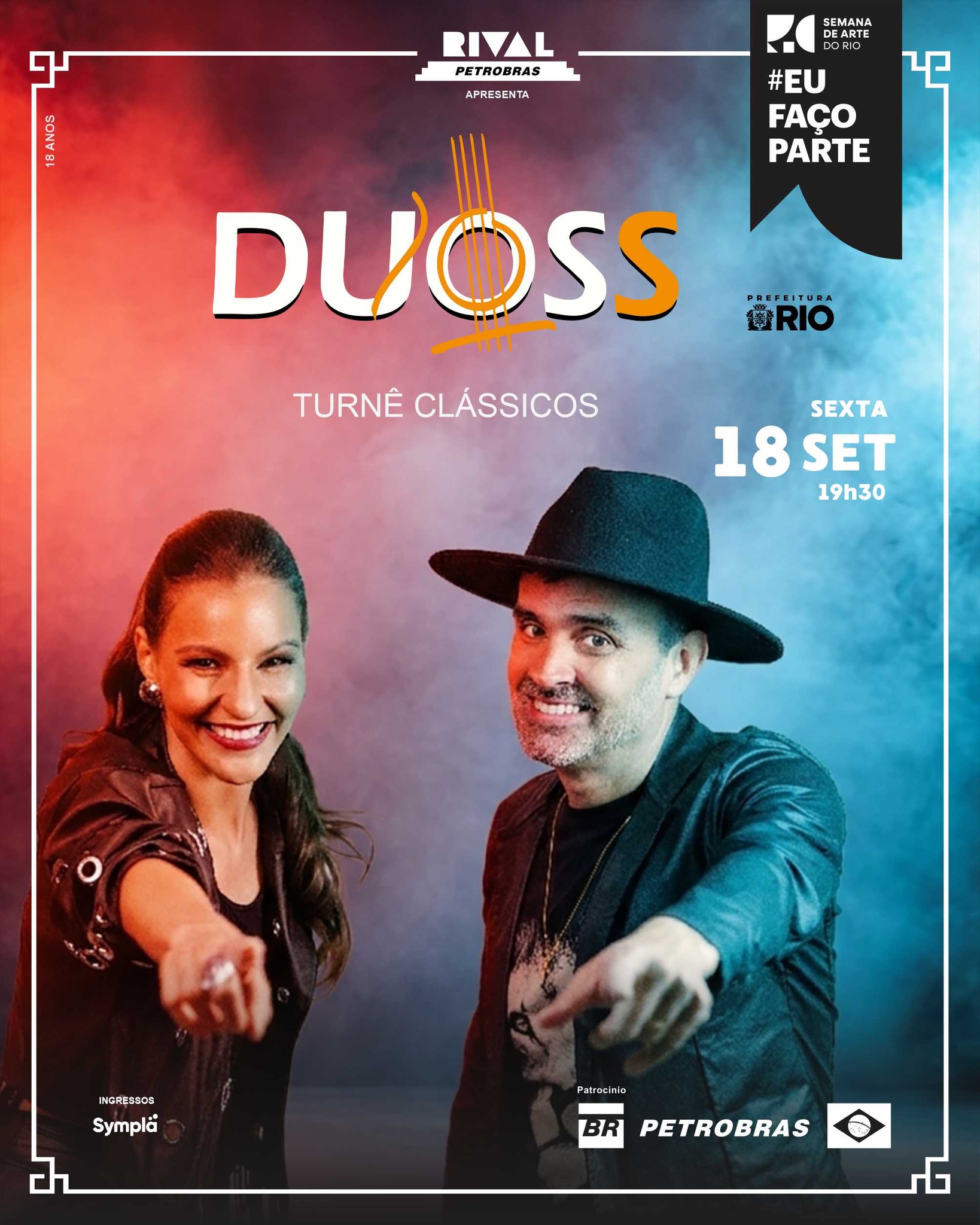 Turnê Clássicos com Duoss — Teatro Rival Petrobras, Cinelândia, Rio de Janeiro