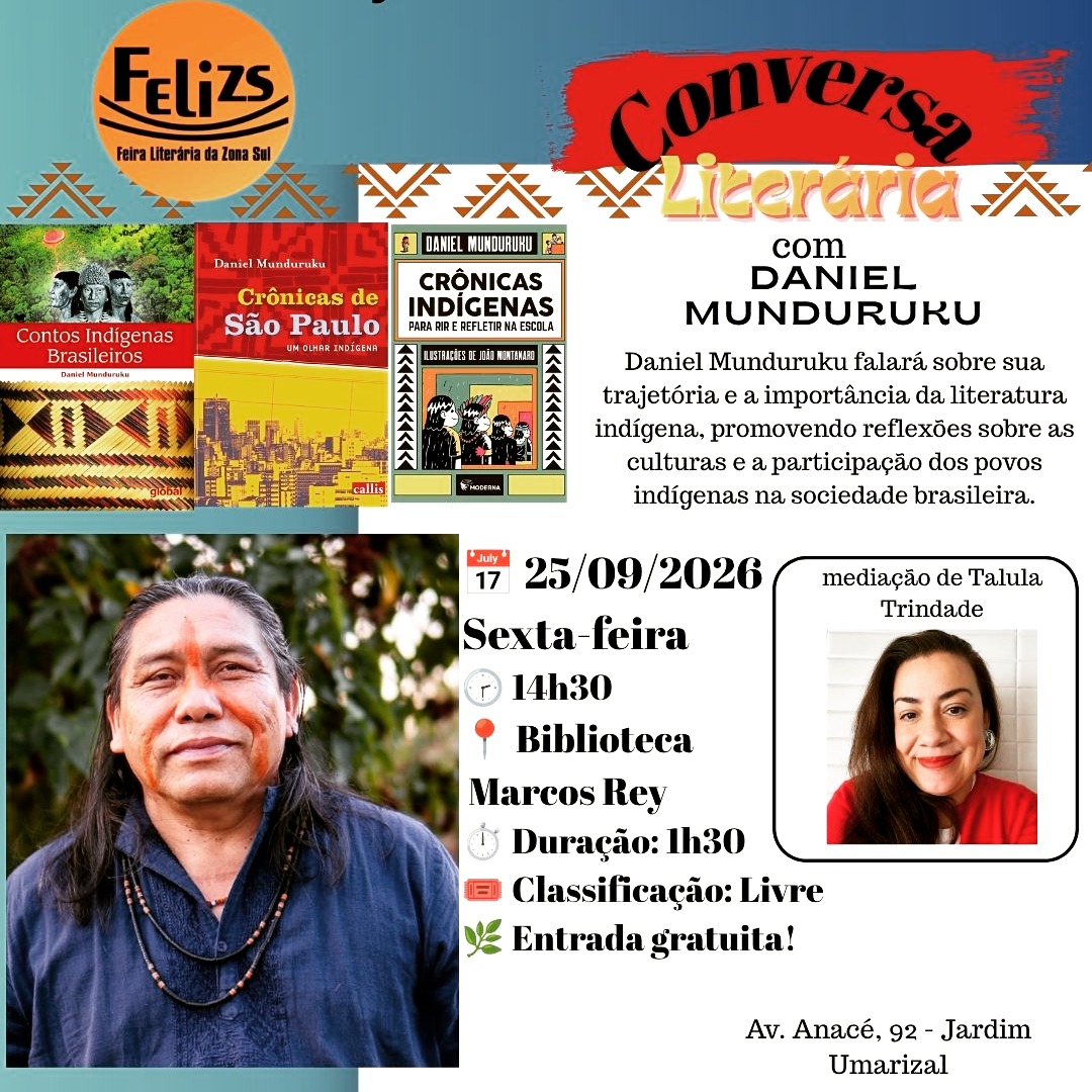 Conversa Literária com Daniel Munduruku — Campo Limpo