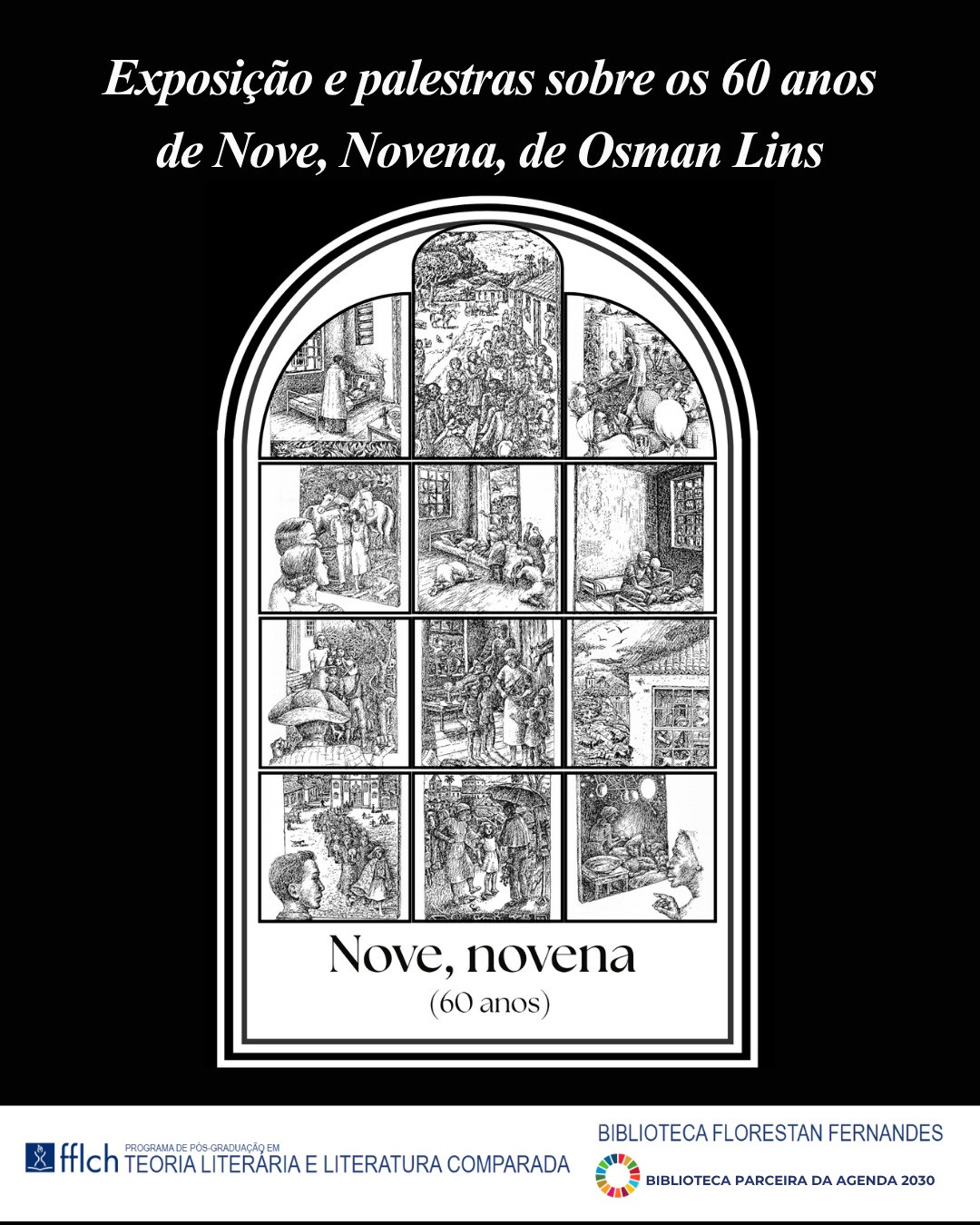 Palestra sobre Nove, Novena (60 anos) de Osman Lins — Biblioteca da FFLCH-USP, Butantã, São Paulo