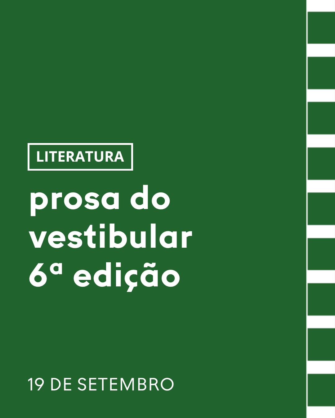 Prosa do Vestibular - Nebulosas, de Narcisa Amália — Casa de Cultura do Parque, Alto de Pinheiros, São Paulo