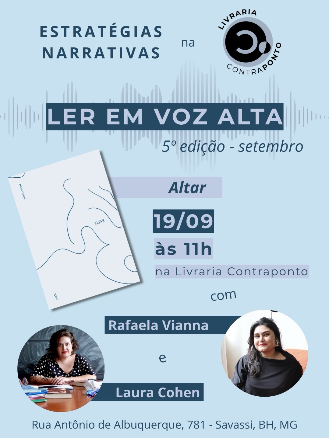 LER EM VOZ ALTA - ALTAR, de Rafaela Vianna — Savassi