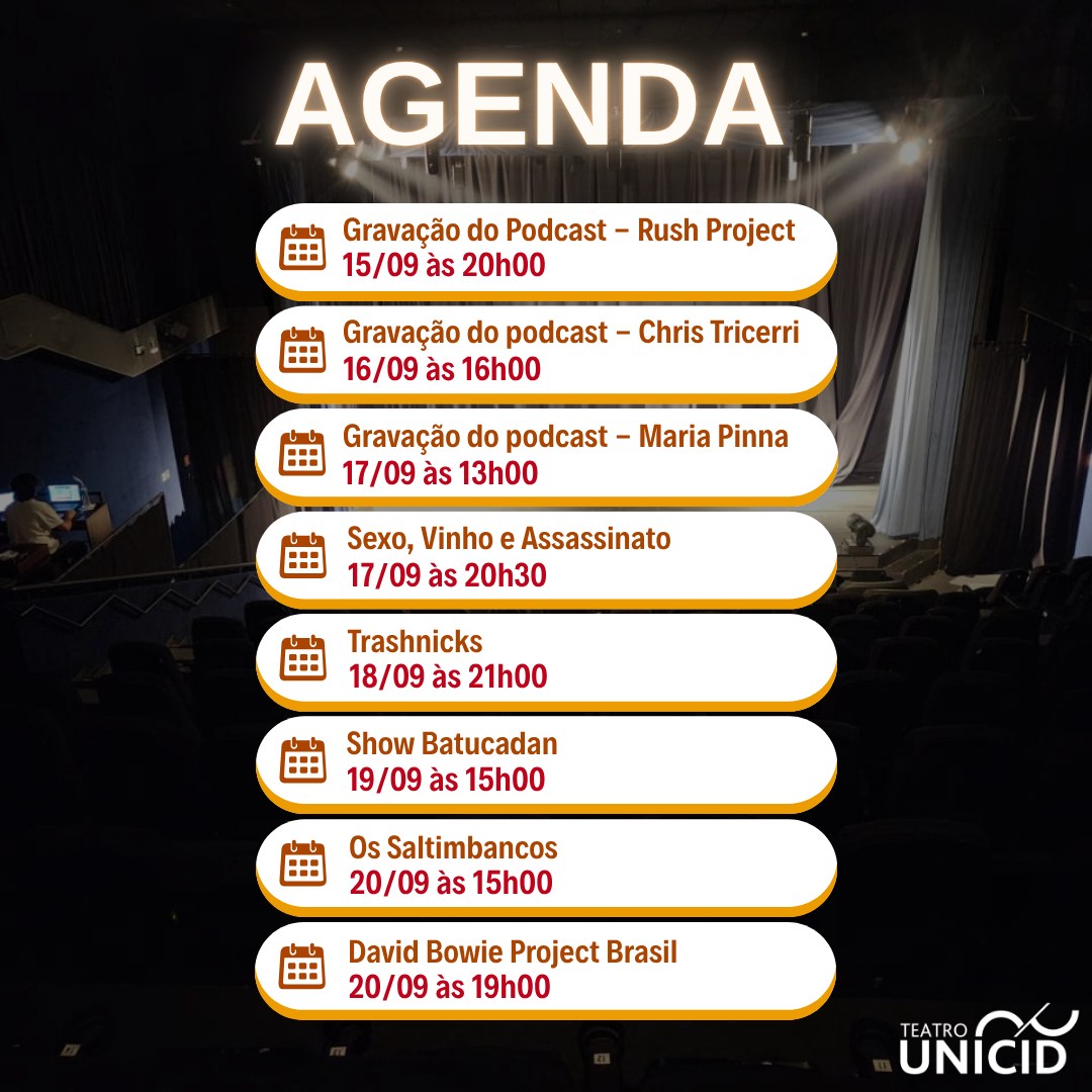 Sexo, Vinho e Assassinato — Teatro UNICID, Vila Leopoldina, São Paulo