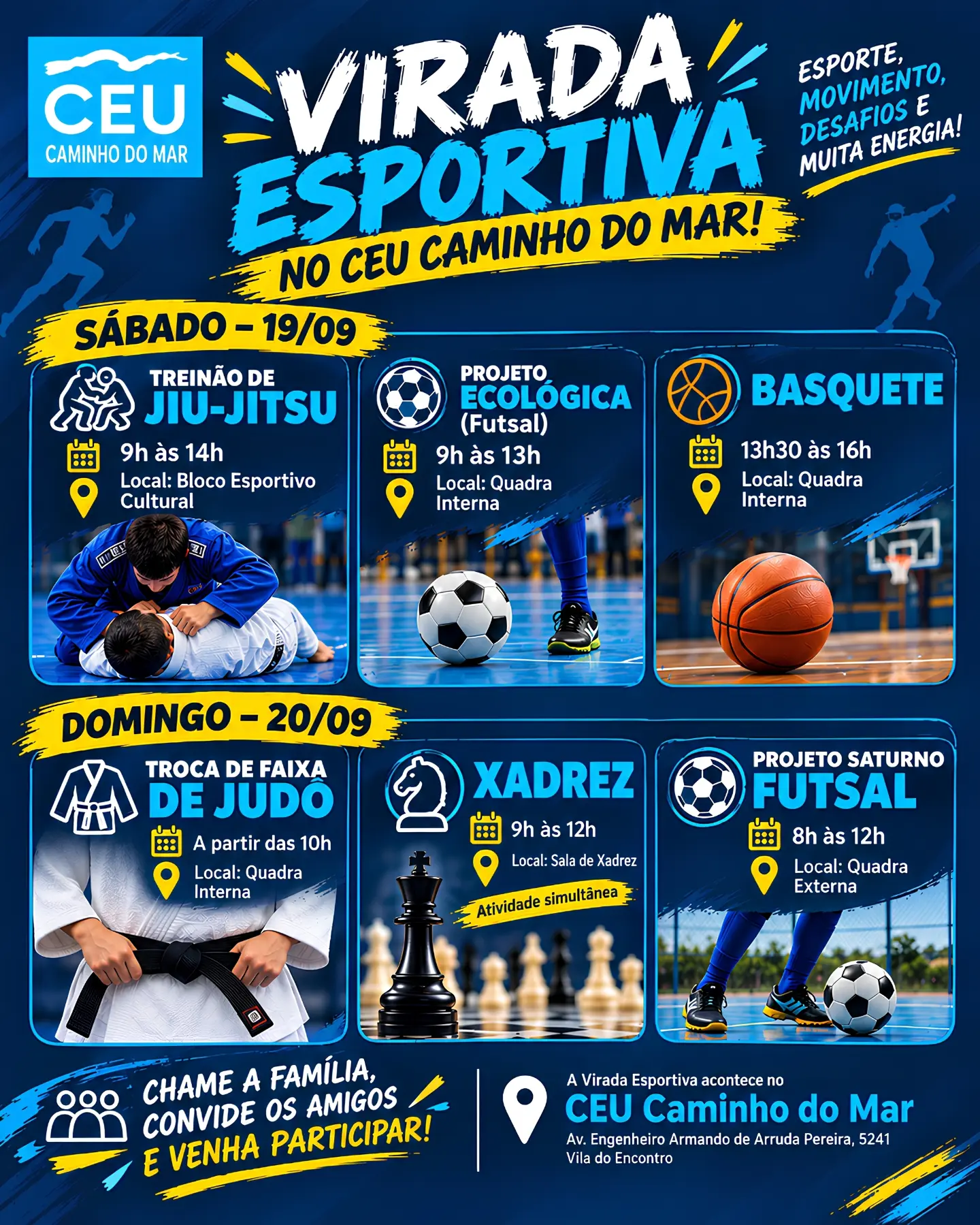 Virada Esportiva no Ceu Caminho do Mar — Jabaquara
