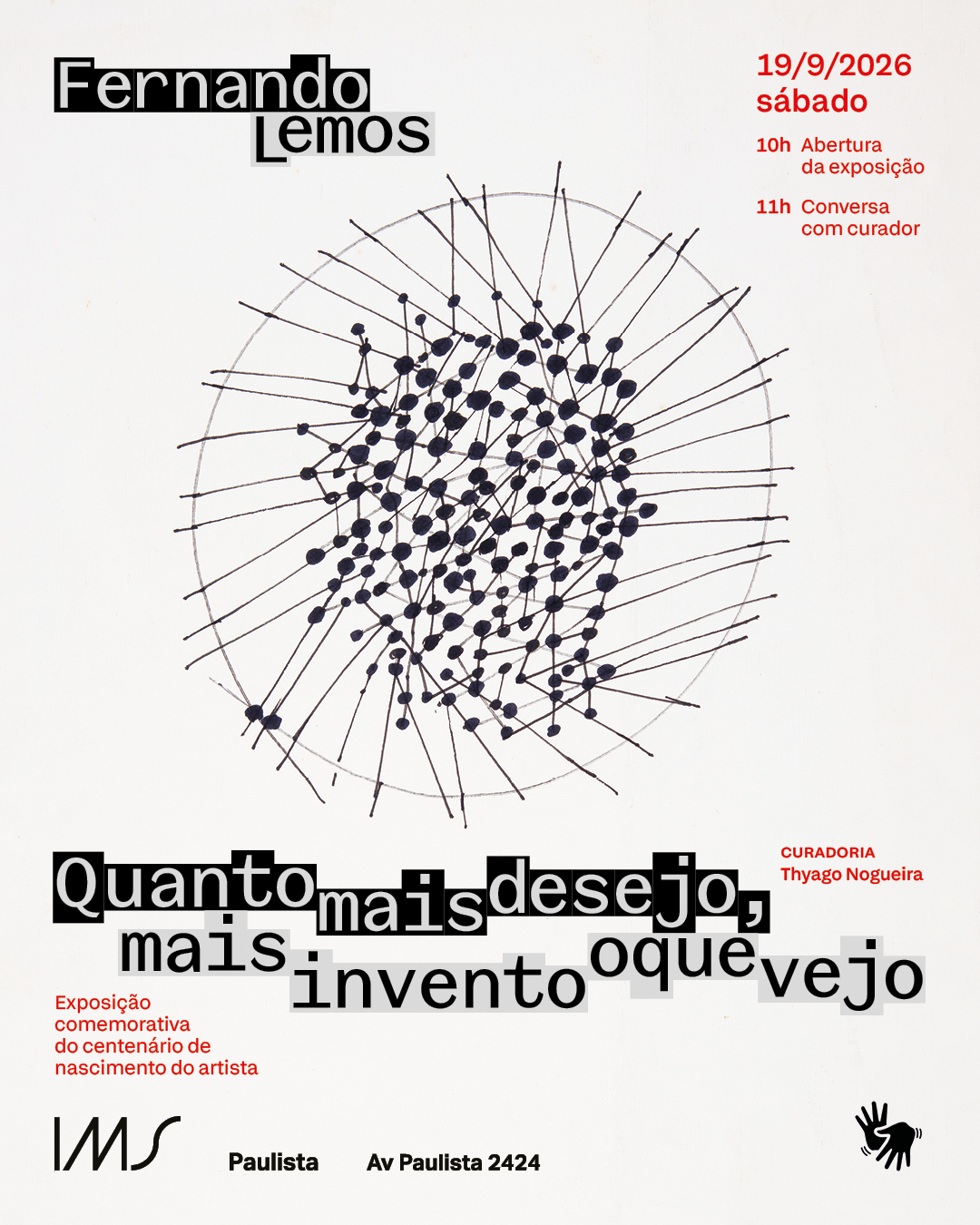 Quanto mais desejo, mais invento o que vejo, Fernando Lemos — IMS Paulista, Consolação, São Paulo