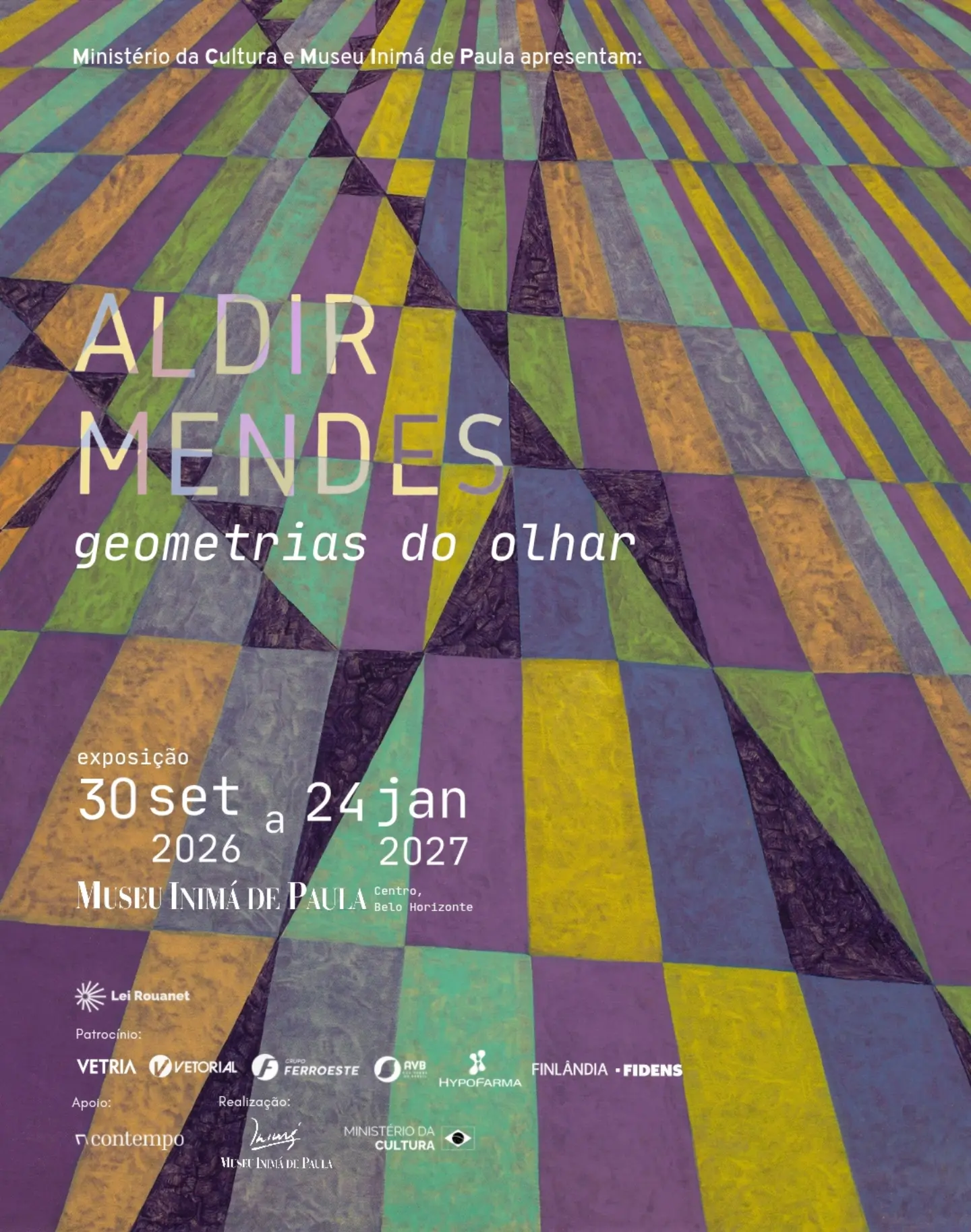 Exposição Aldir Mendes: geometrias do olhar — Museu Inimá de Paula, Centro, Belo Horizonte