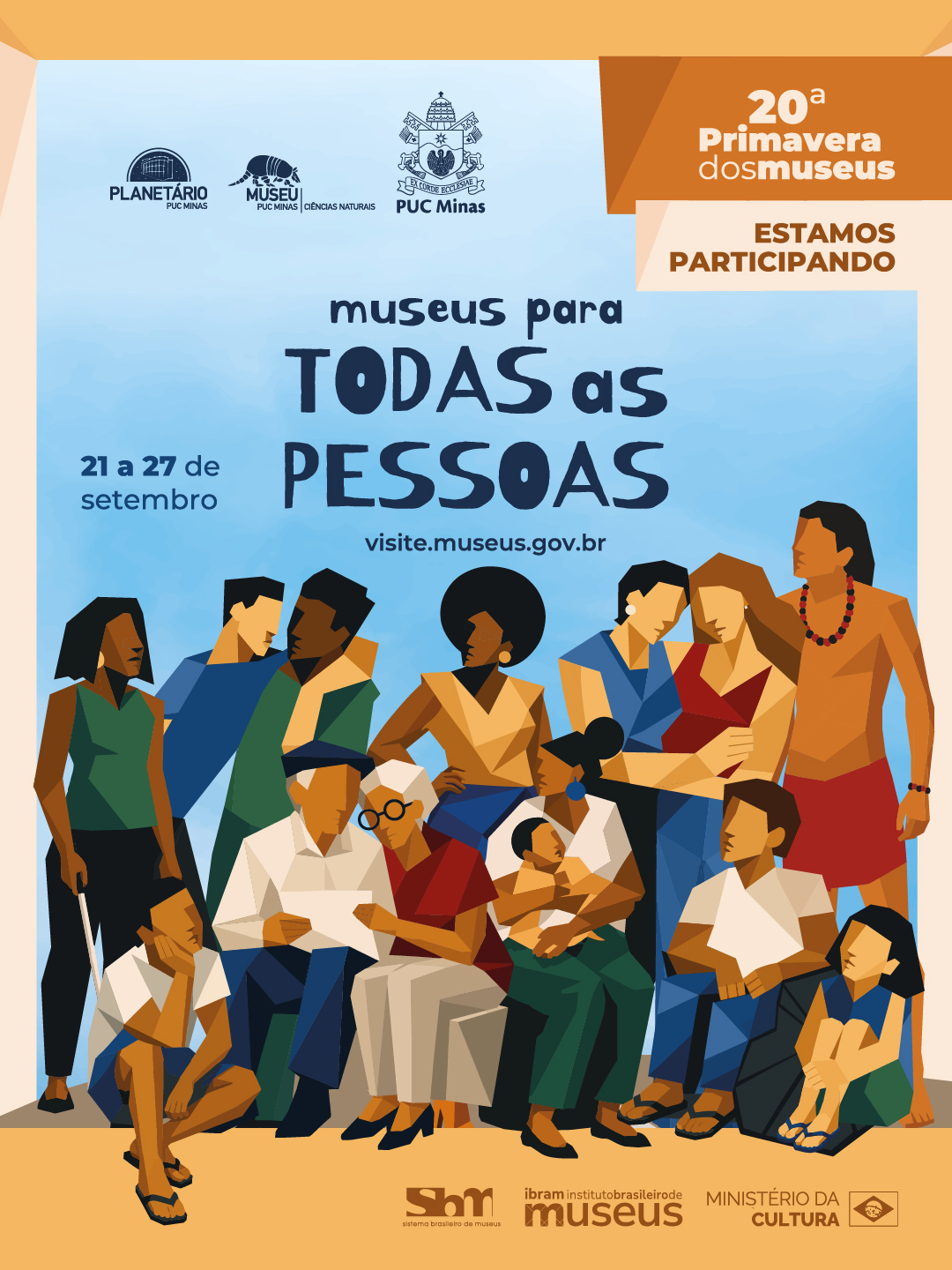 Visita dos migrantes e refugiados do Projeto LER ao Museu — Museu PUC Minas, Coração Eucarístico, Belo Horizonte