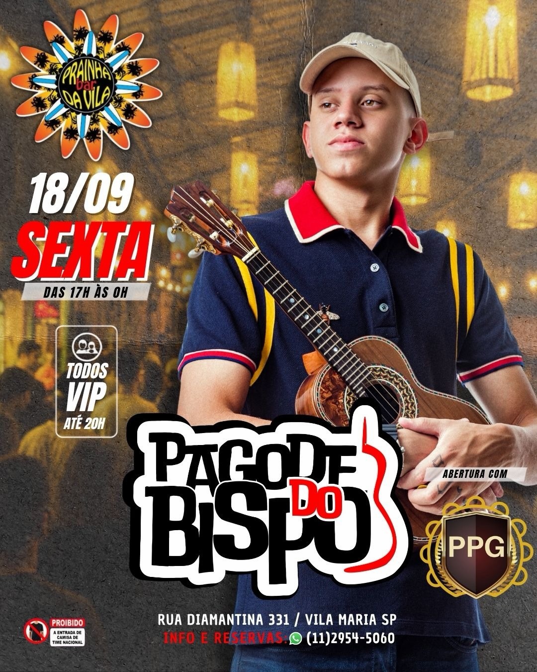 Pagode do Thiago Bispo — Prainha da Vila Bar, Vila Maria, São Paulo