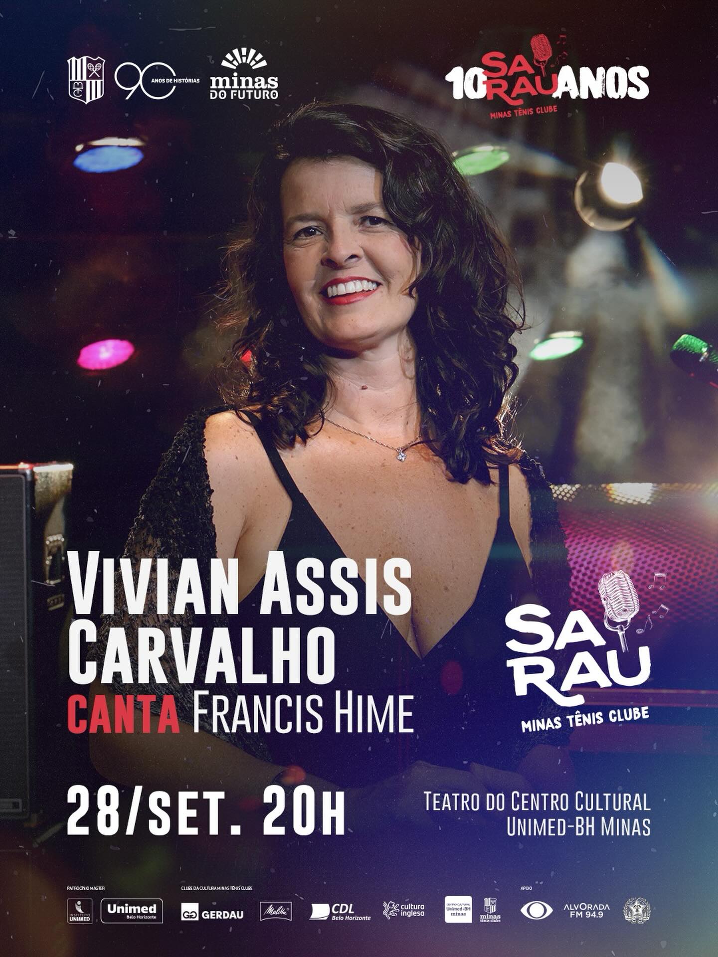 Vivian Assis Carvalho canta Francis Hime - Sarau do Minas 10 anos — Centro Cultural Unimed-BH, Lourdes, Belo Horizonte