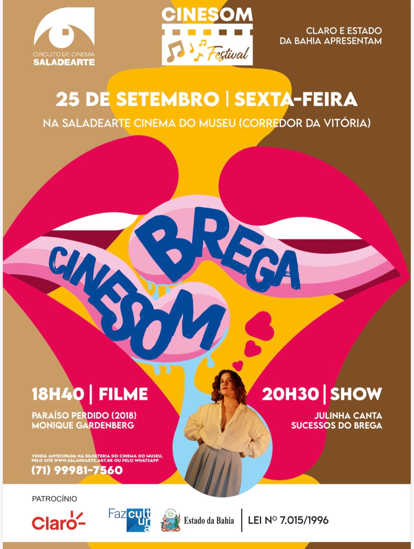 Paraíso Perdido (2018) - CineSom Brega — Saladearte - Cine Paseo, Itaigara (Shopping Paseo), Salvador