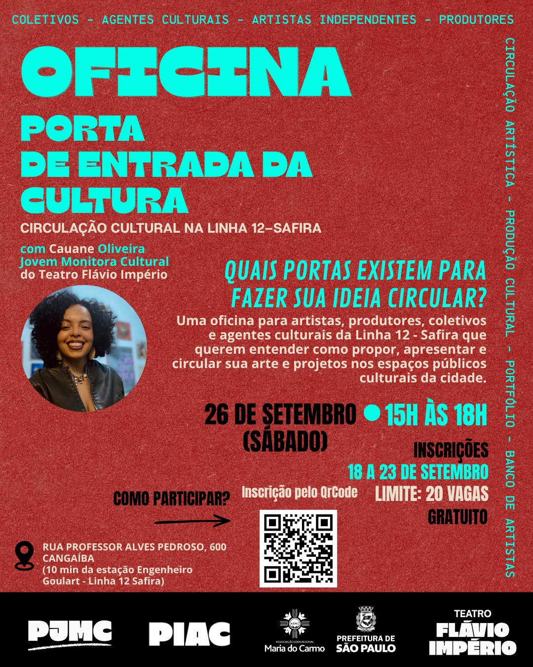 Oficina Porta de Entrada da Cultura — Teatro Flávio Império, Vila Matilde, São Paulo