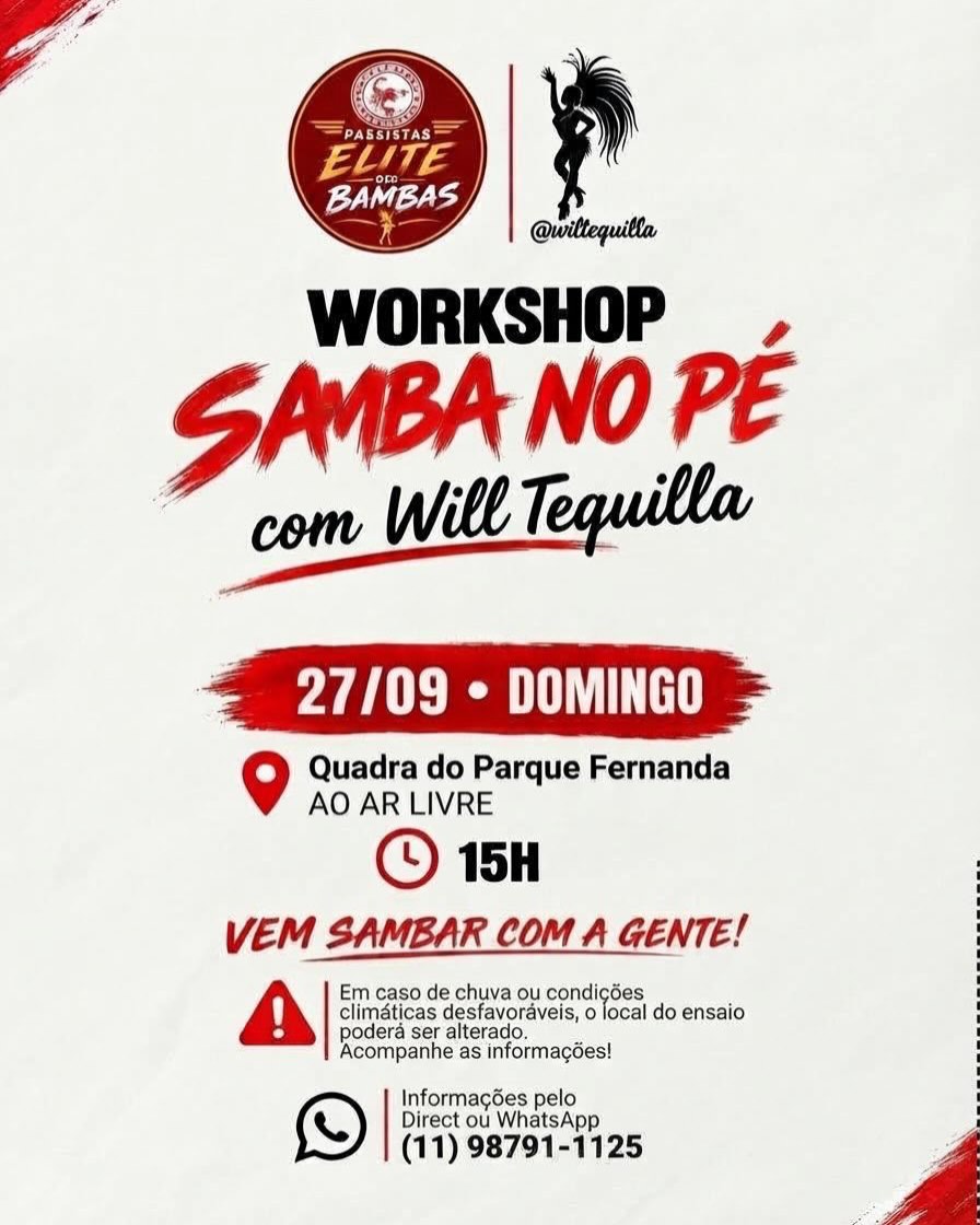 Aula de Samba com Will Tequila