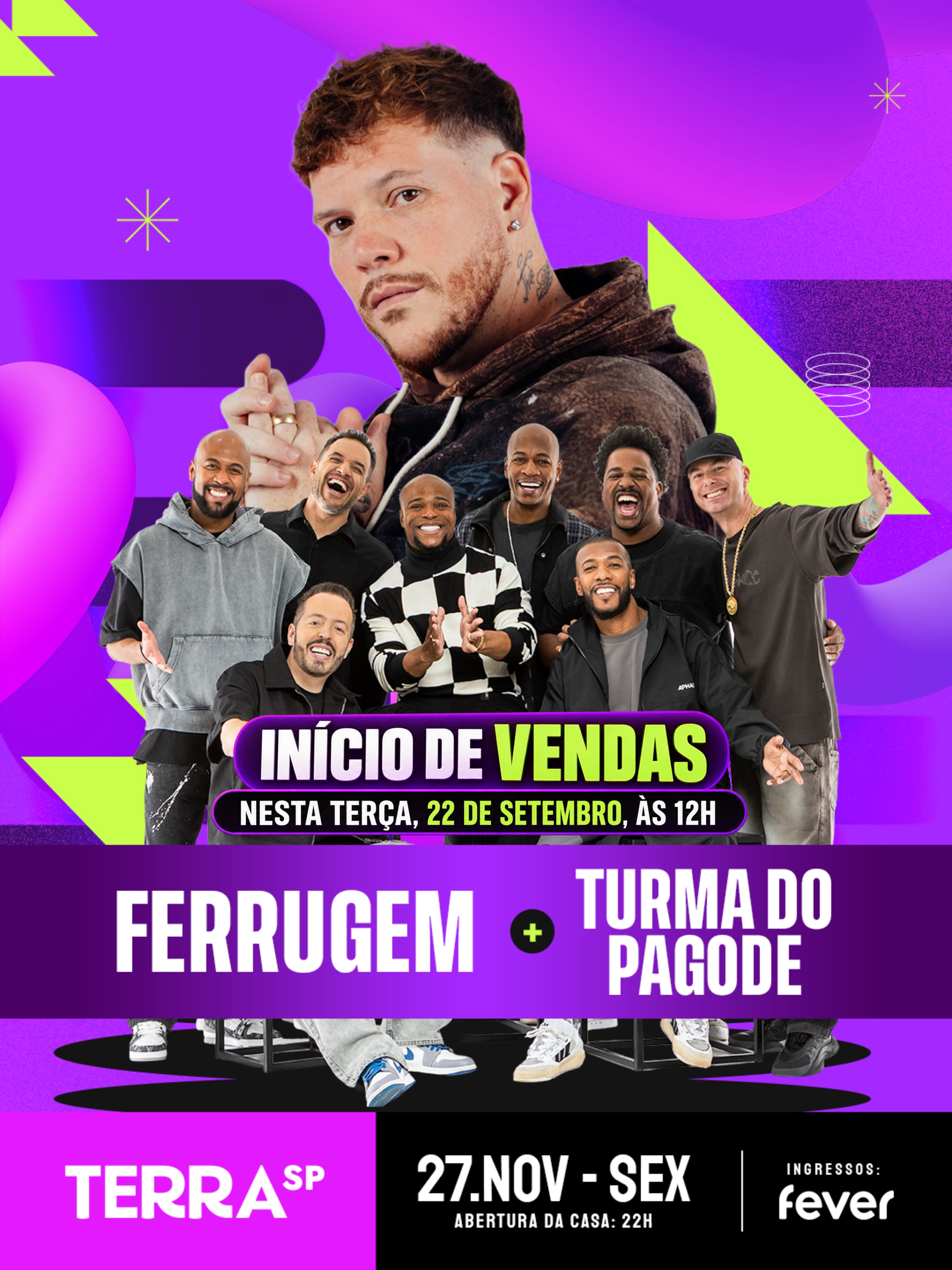 Ferrugem e Turma do Pagode no Terra SP
