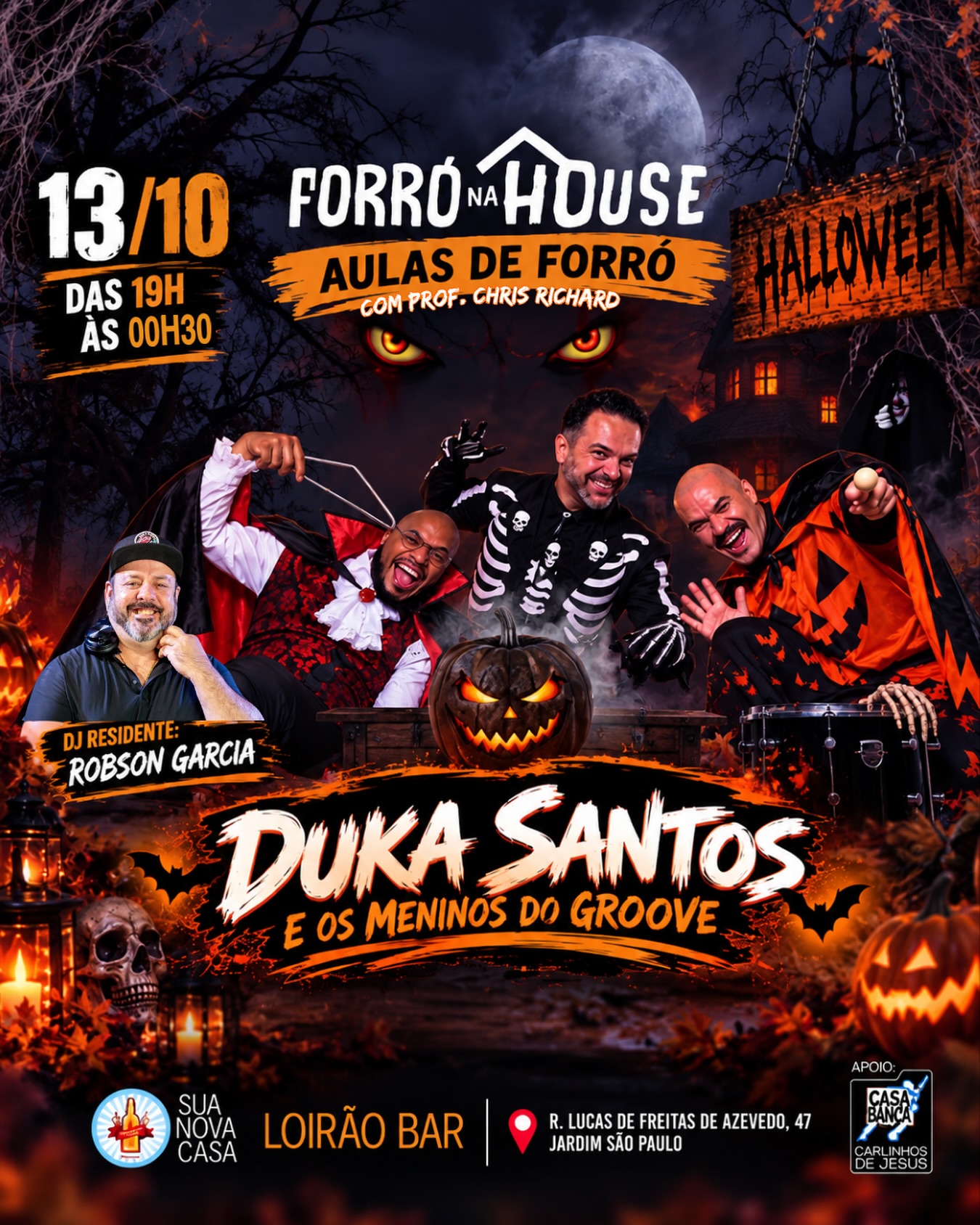 Halloween no Forró na House com Duka Santos e Os Meninos do Groove