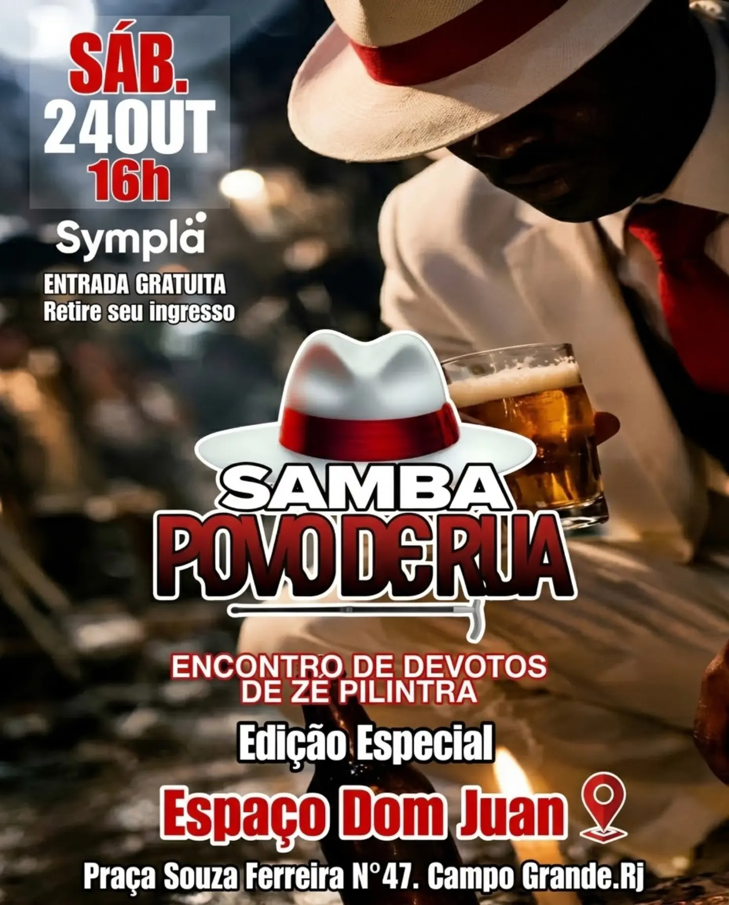 Encontro de Devotos de Zé Pilintra — Samba Povo de Rua, Rio de Janeiro