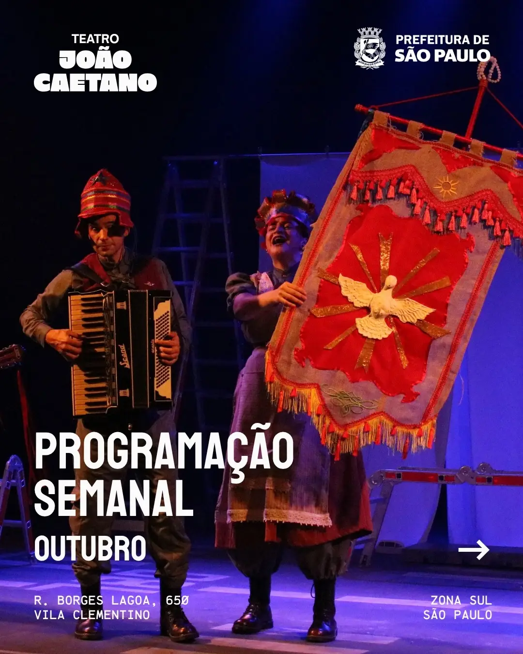 A Solitária é preta — Teatro Popular João Caetano SP, Vila Mariana, São Paulo