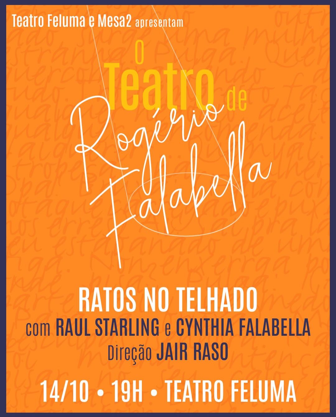 O Teatro de Rogério Falabella - Leitura de 'Ratos no Telhado' — Teatro Feluma (Centro Cultural), Centro, Belo Horizonte