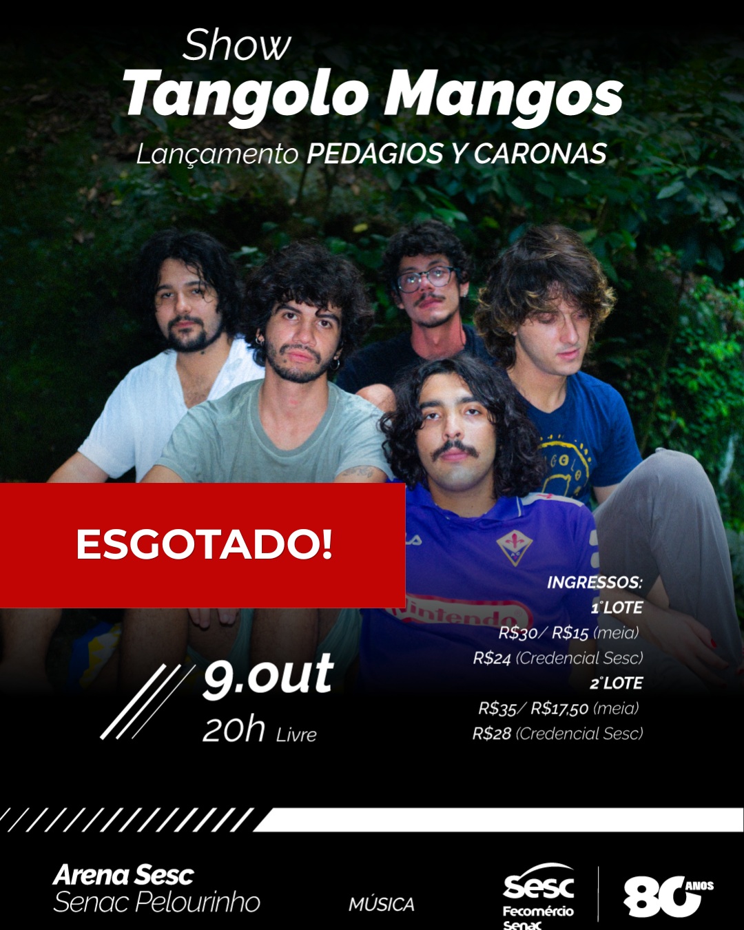 Tangolo Mangos - Lançamento de "Pedagios y Caronas" — Teatro Sesc-Senac Pelourinho, Salvador