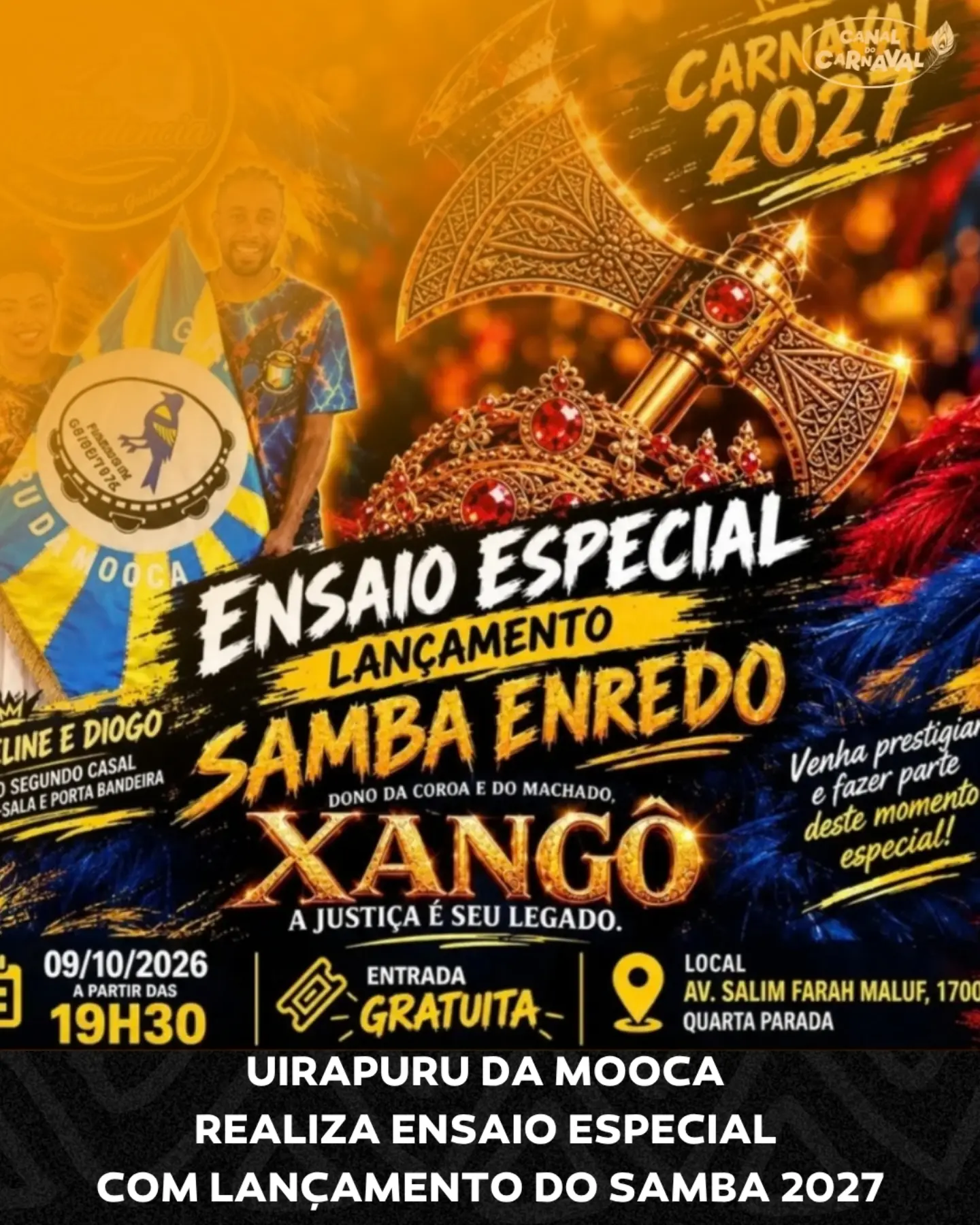Primeiro ensaio geral da Uirapuru da Mooca - Lançamento do samba-enredo 2027