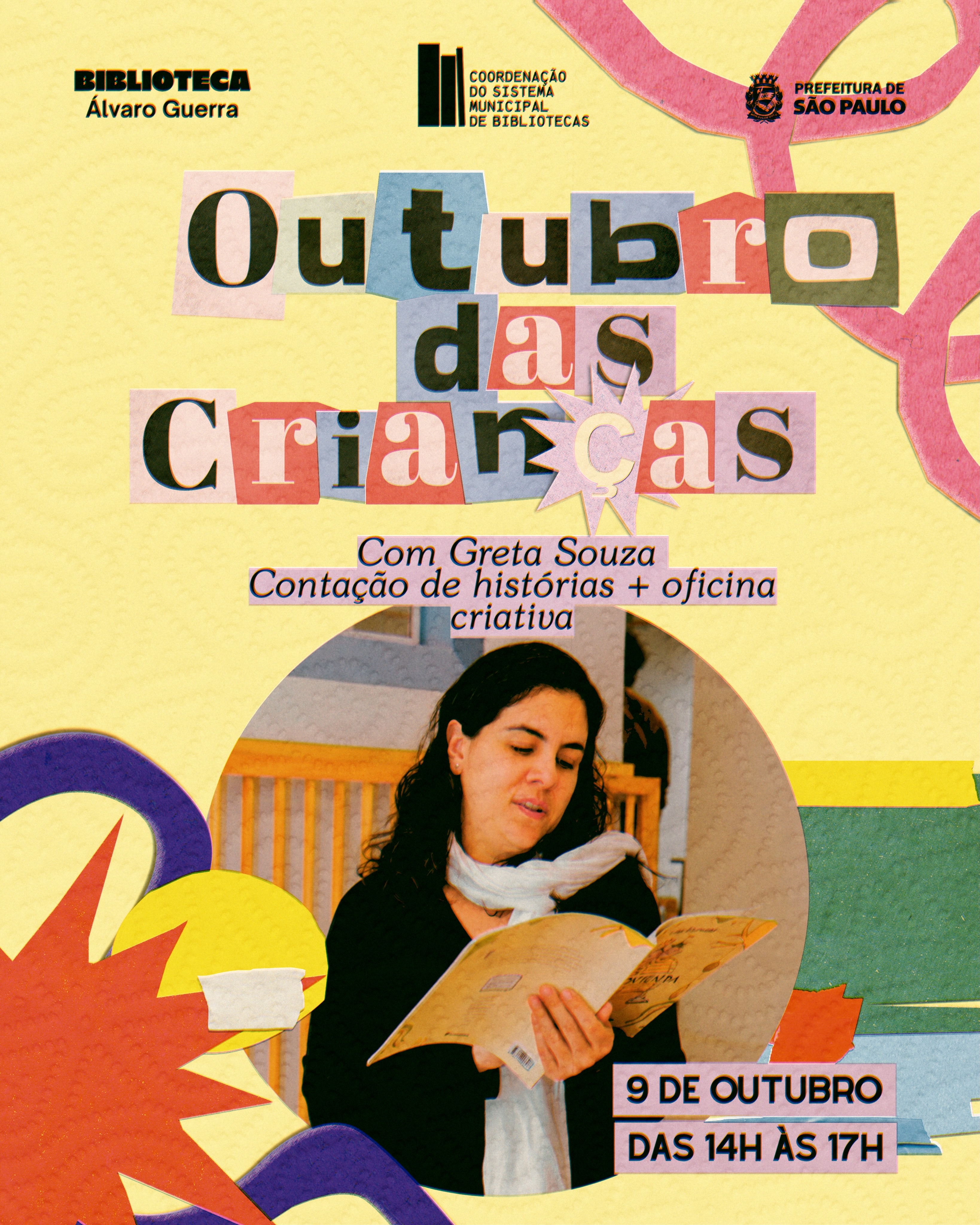 Livro de brincar - Contação de histórias + oficina criativa — Biblioteca Álvaro Guerra, Pinheiros, São Paulo