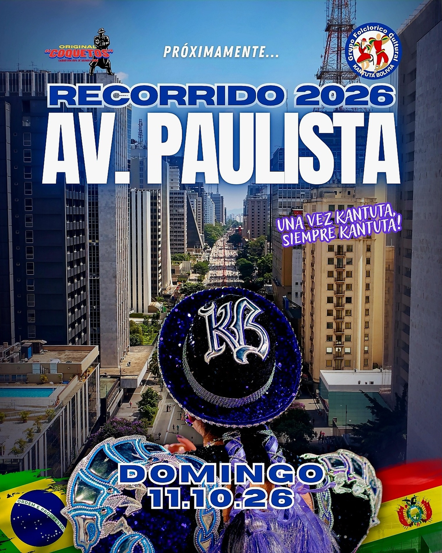 Recorrido pela Paulista - Kantuta Bolivia