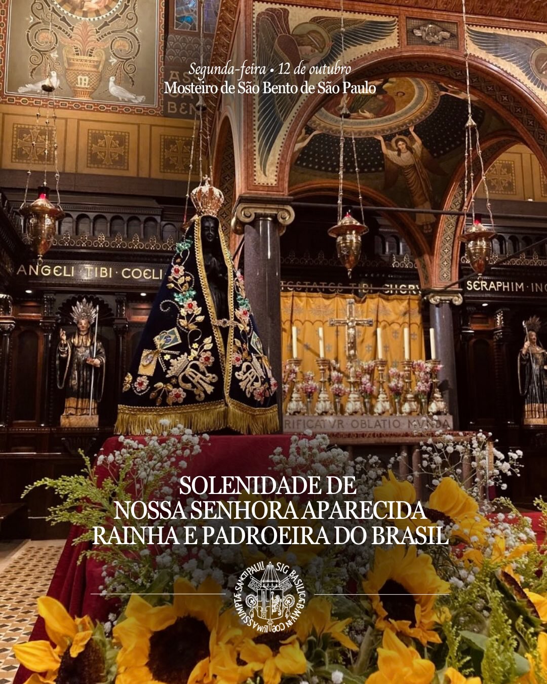 II Vésperas Solenes - Solenidade de Nossa Senhora Aparecida — Mosteiro de São Bento, Sé, São Paulo