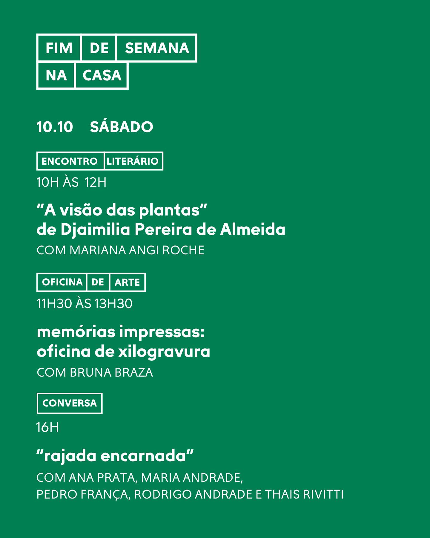 Encontro literário - Prosa do Vestibular: A visão das plantas
