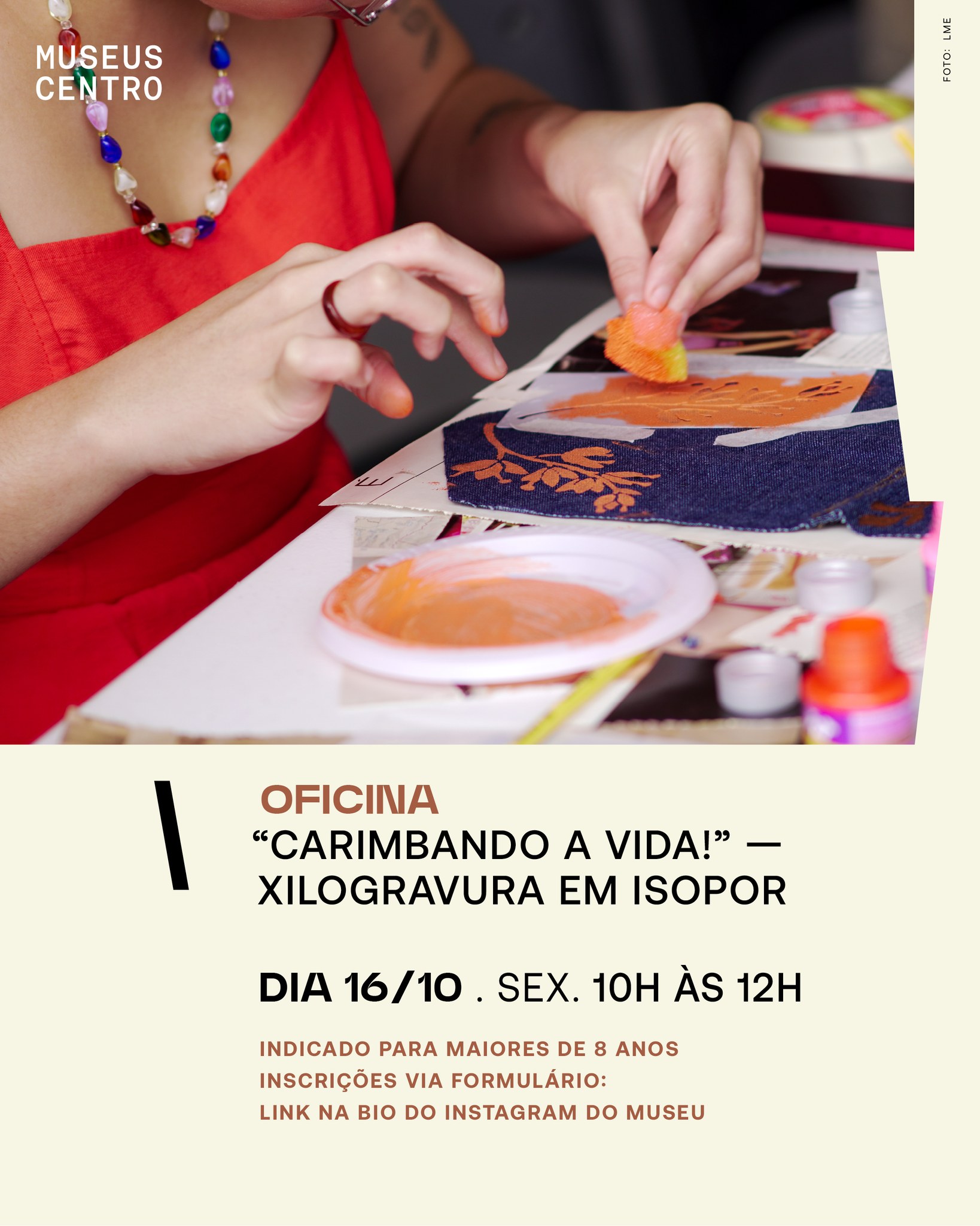 Oficina: Carimbando a Vida! Xilogravura em Isopor