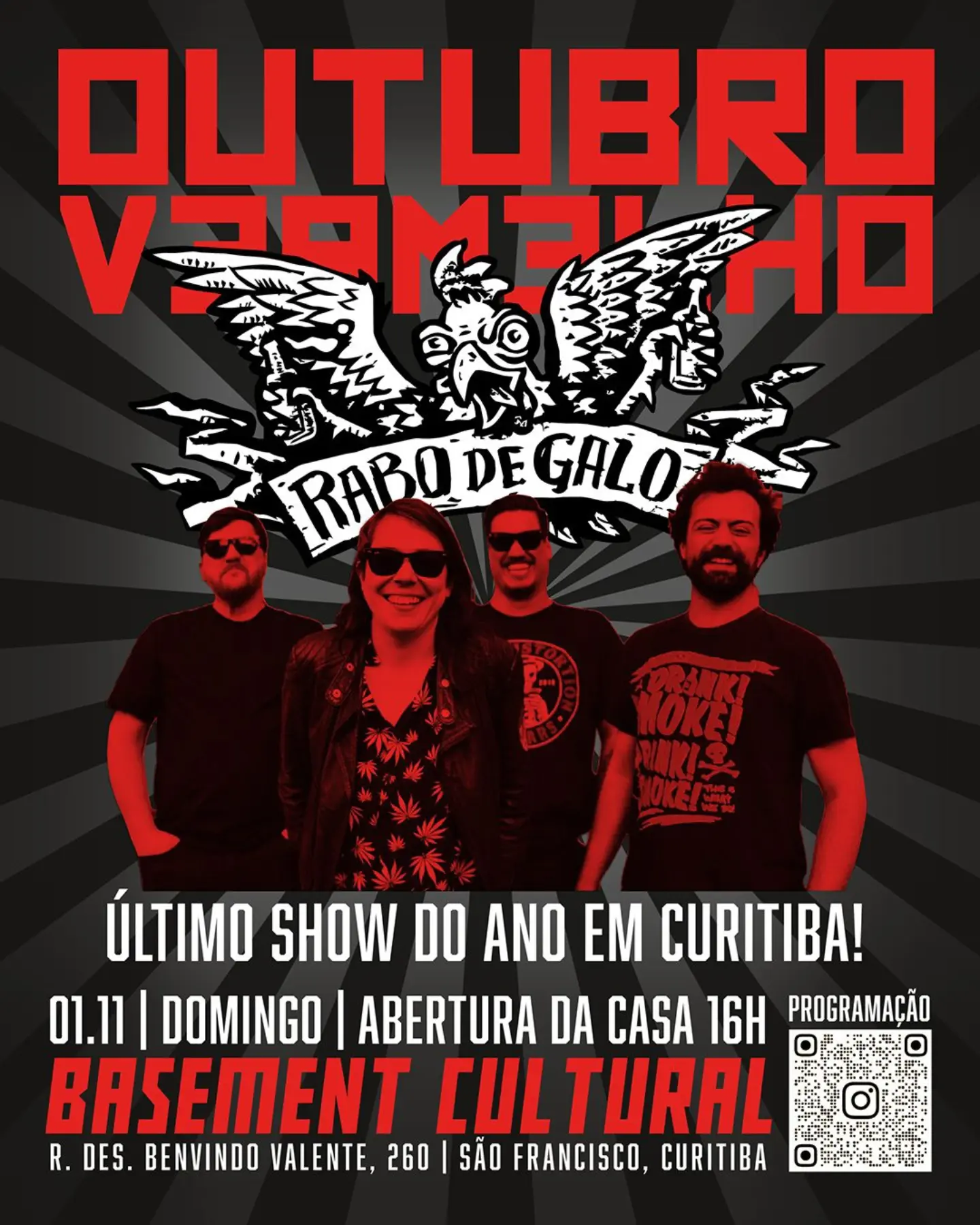 Rabo de Galo no Outubro Vermelho