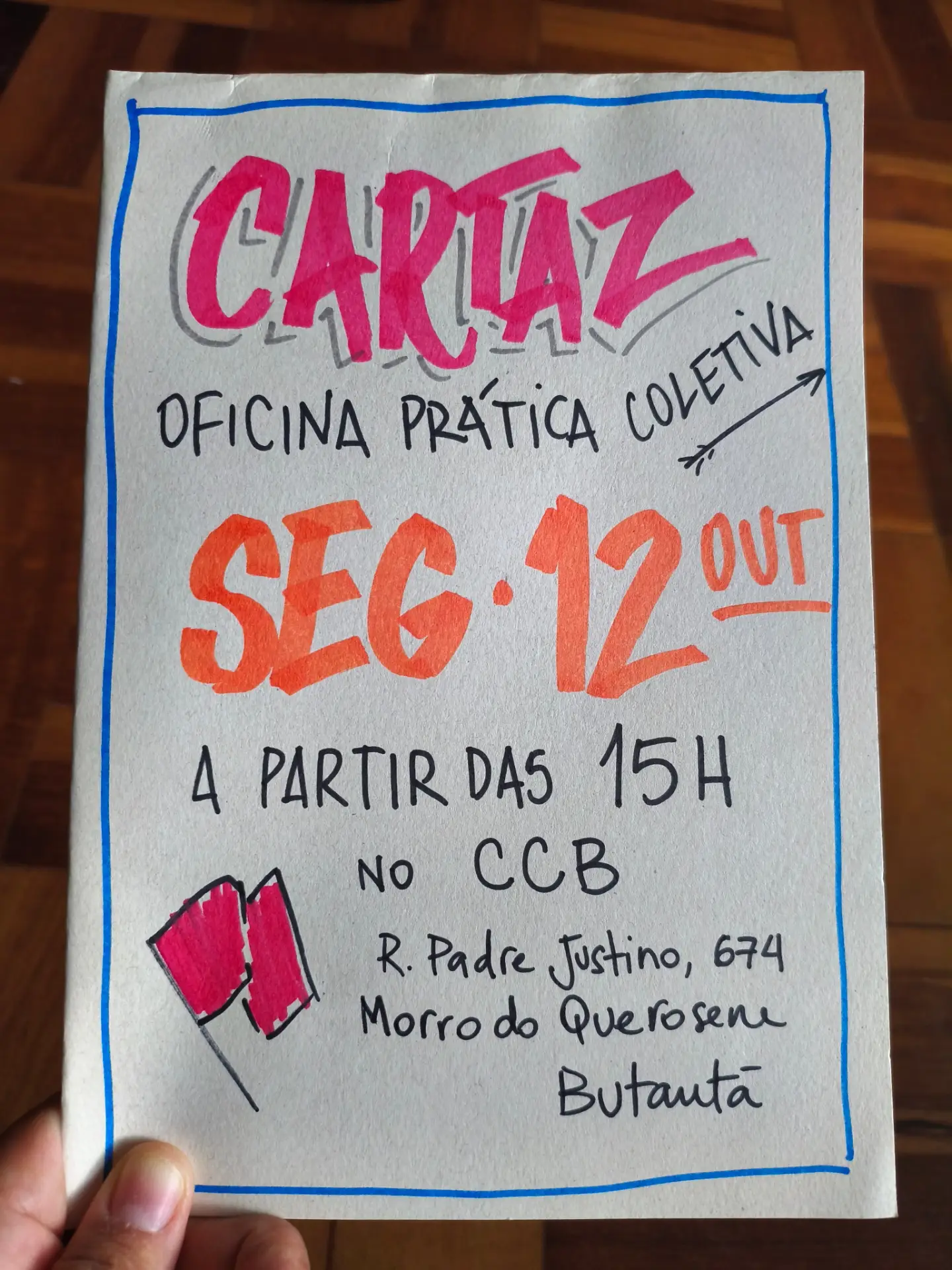 Oficina Prática Coletiva de Cartaz de Campanha