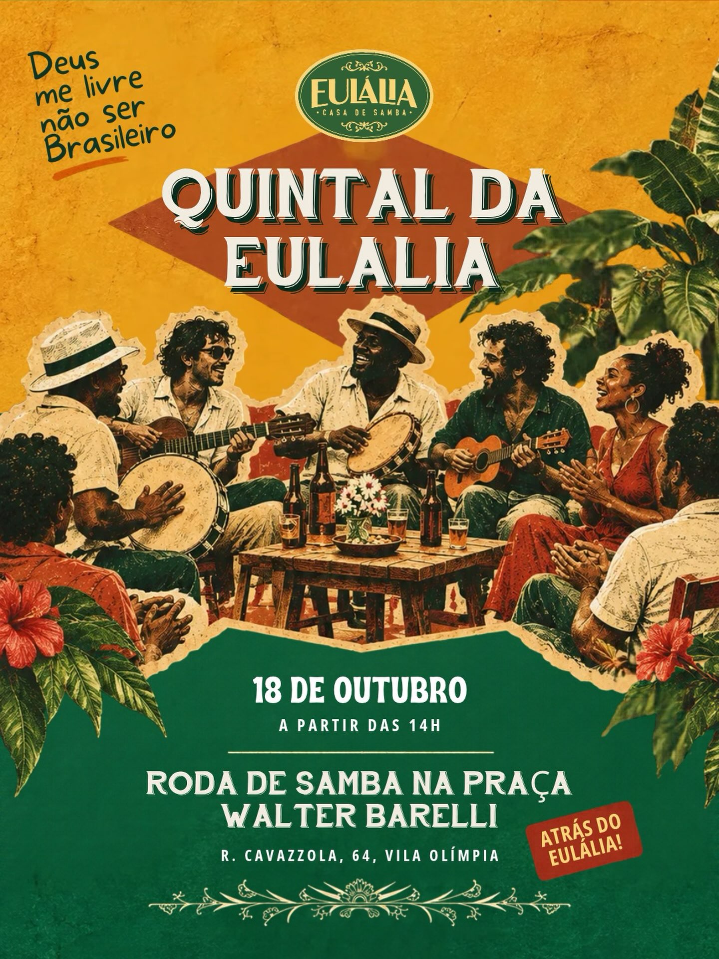 O Quintal da Eulália — Eulália Casa de Samba, Itaim Bibi, São Paulo