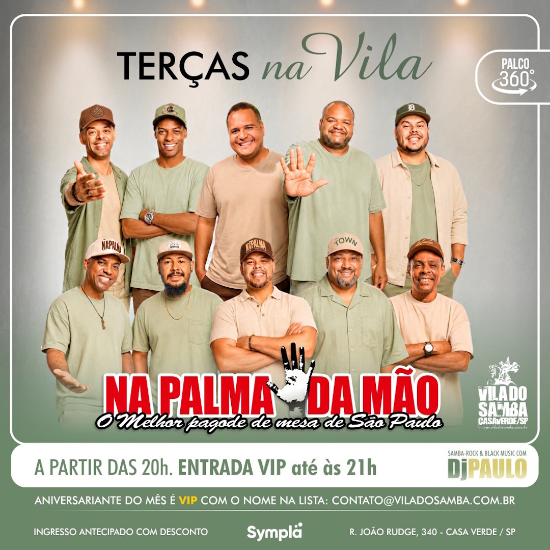 Terça-feira Dançante com Na Palma da Mão — Vila do Samba, Casa Verde, São Paulo