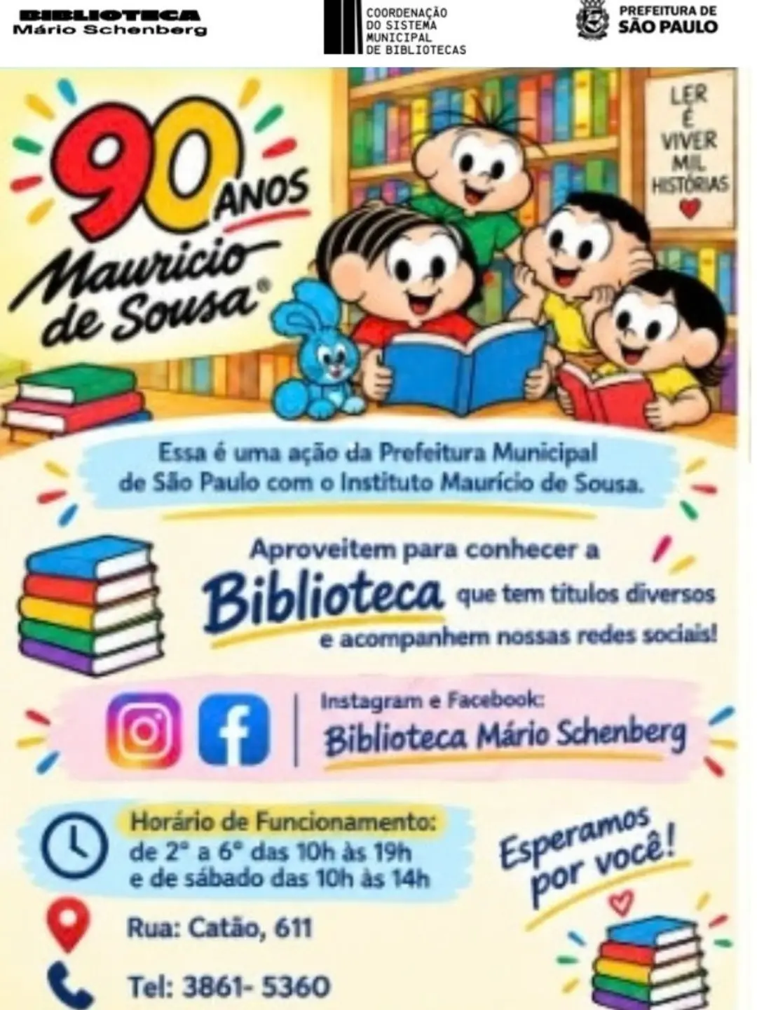 Homenagem a Mauricio de Sousa - Distribuição de Gibis e Desenhos para Colorir (Tarde) — Biblioteca Mário Schenberg, Butantã, São Paulo