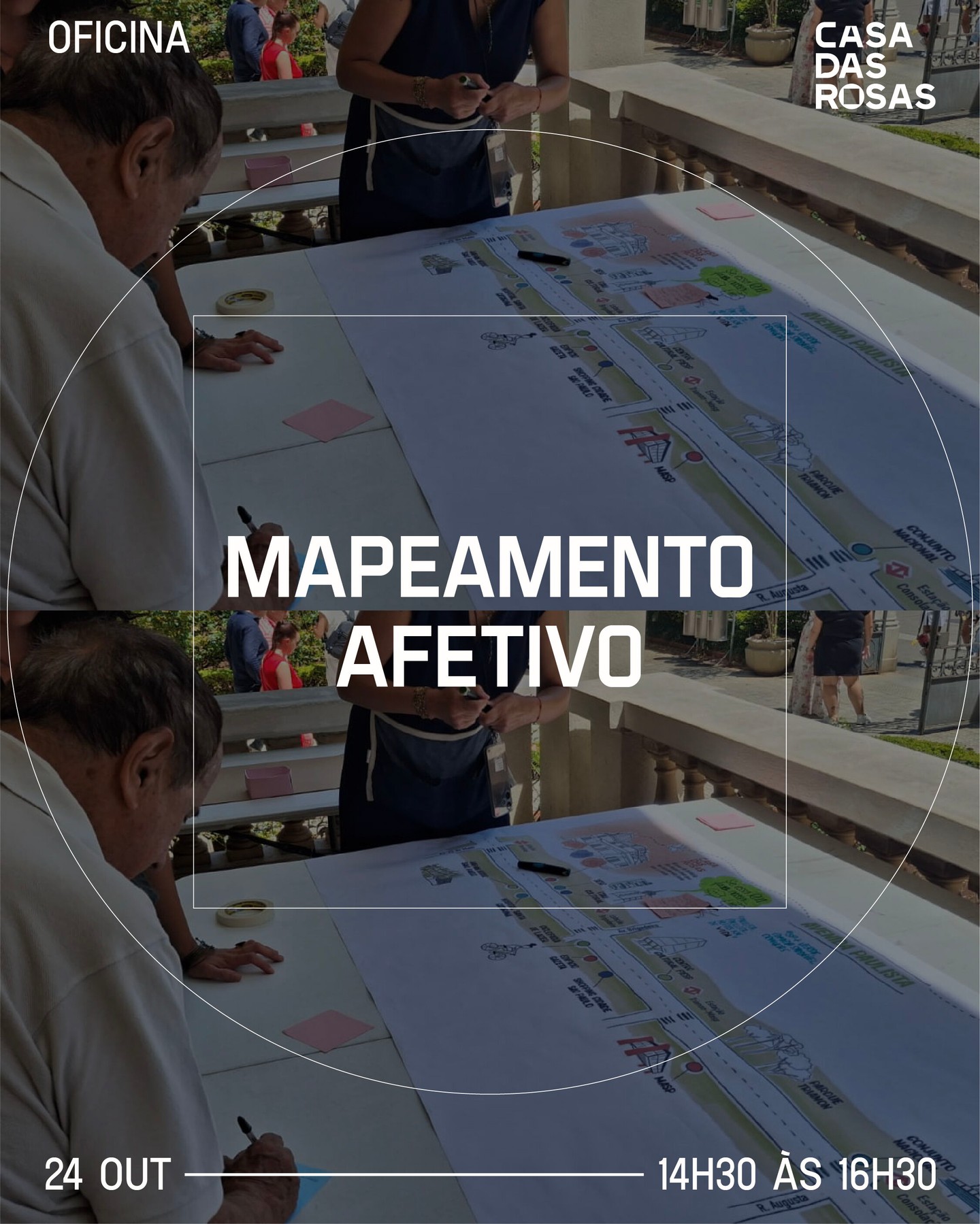 Oficina Mapeamento Afetivo — Casa das Rosas, Bela Vista, São Paulo