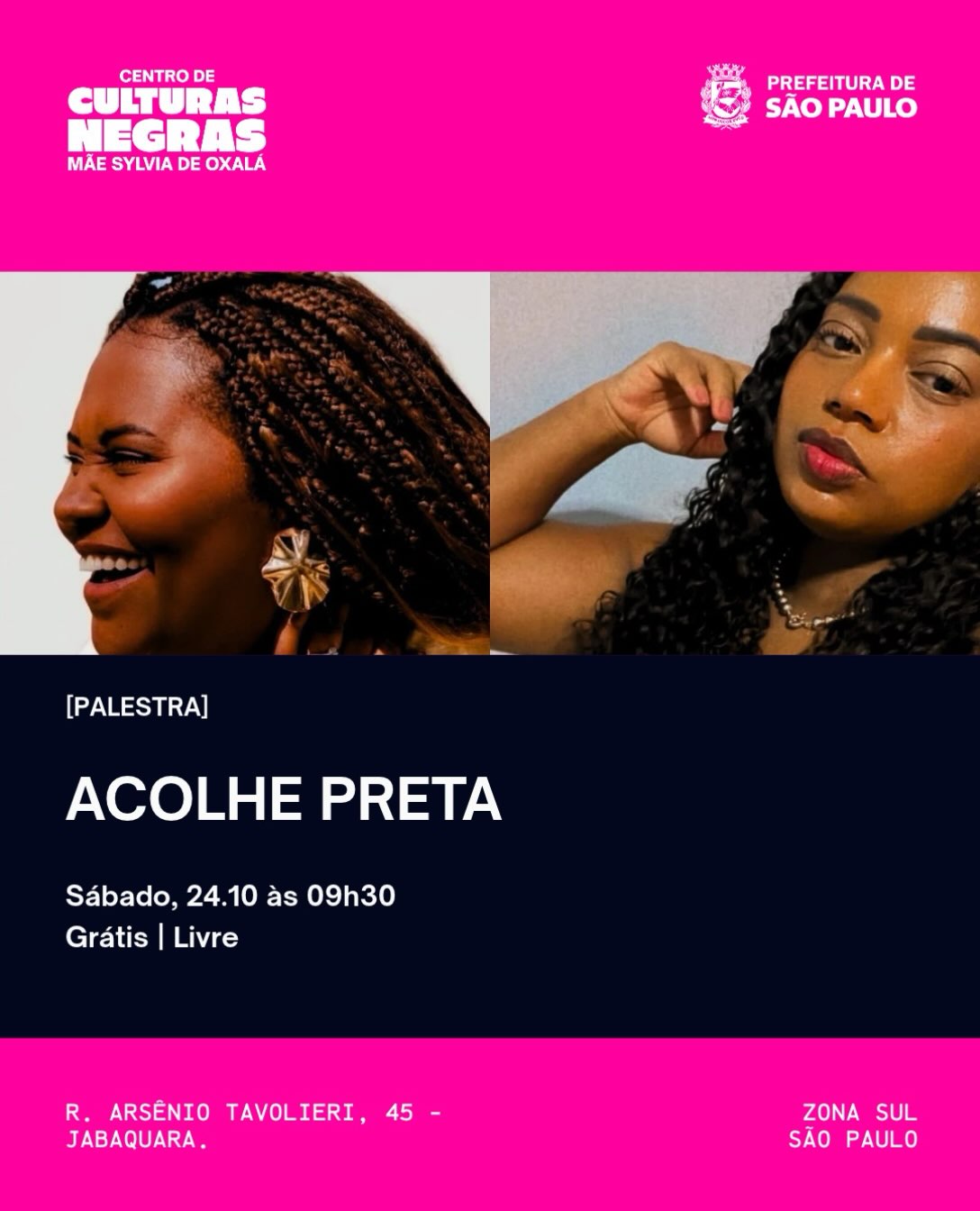 Encontro Acolhe Pretas — Centro de Culturas Negras, Jabaquara, São Paulo