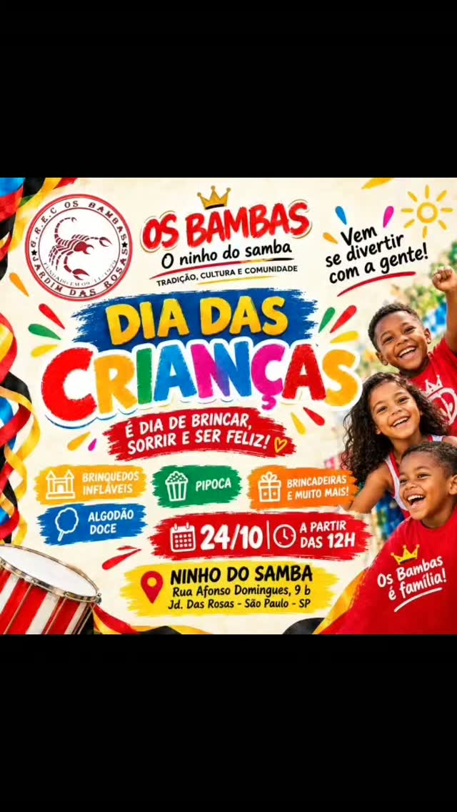 Festa do Dia das Crianças - GREC OS Bambas — G.R.E.C OS BAMBAS, Capão Redondo, São Paulo