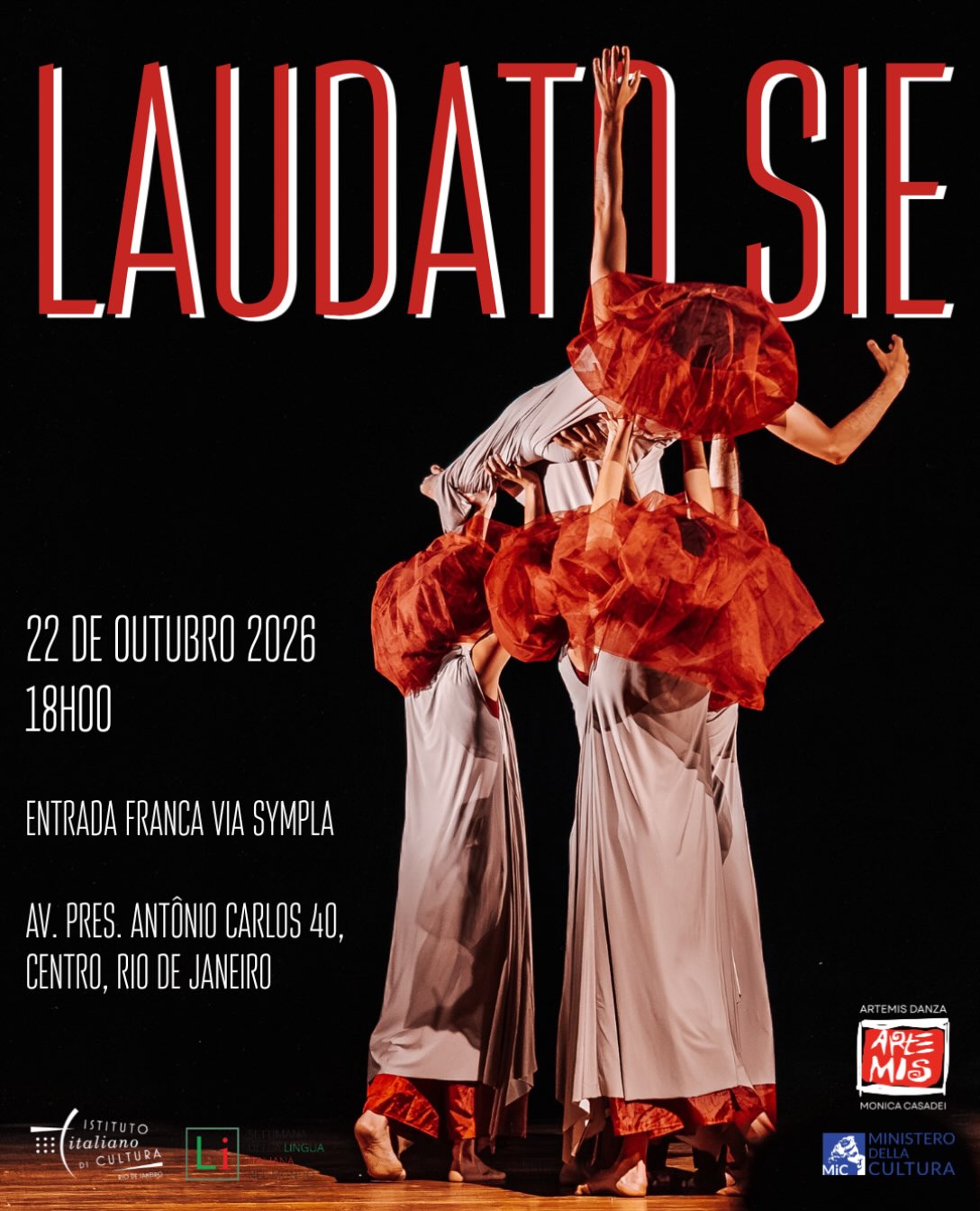 Laudato Sie - Artemis Danza de Monica Casadei — Istituto Italiano di Cultura, Centro, Rio de Janeiro