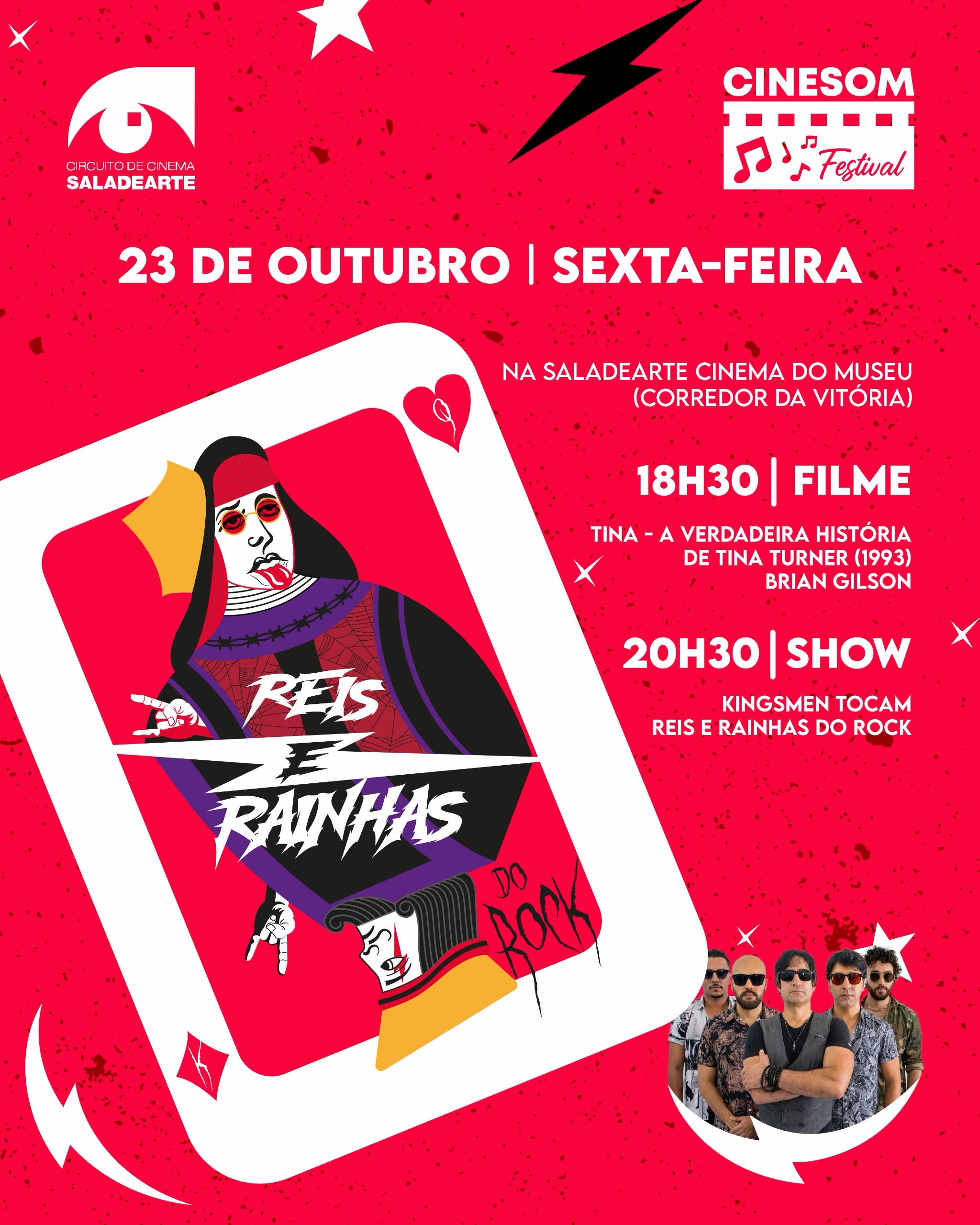 CineSom Reis e Rainhas do Rock - Show Kingsmen — Saladearte - Cine Paseo, Itaigara (Shopping Paseo), Salvador