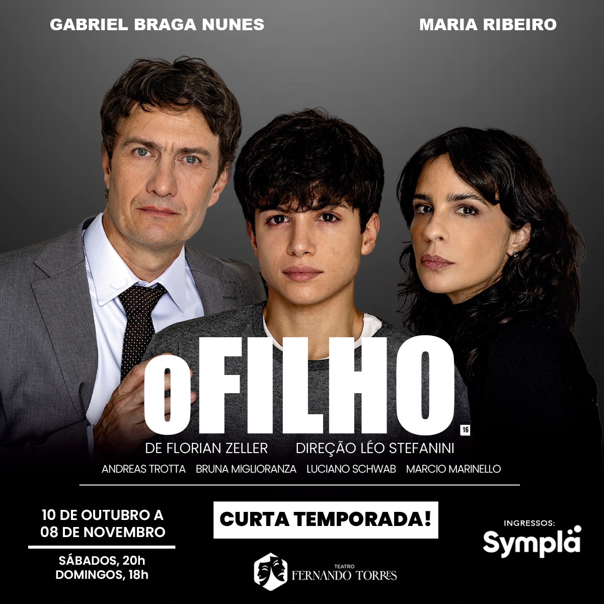 O Filho — Teatro Fernando Torres, Tatuapé, São Paulo