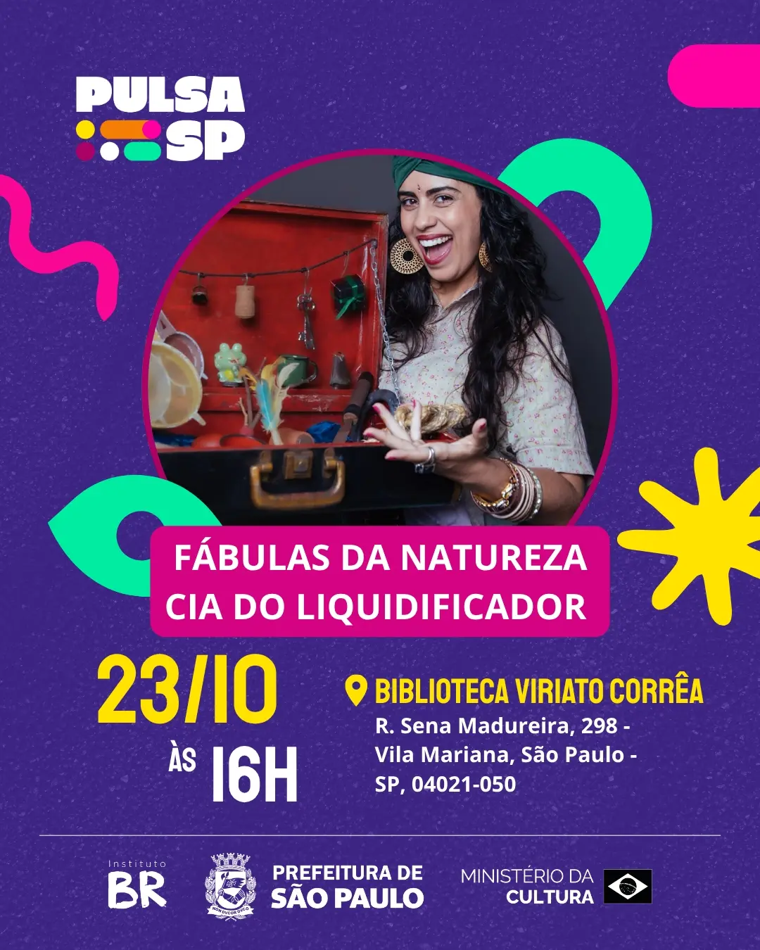 Fábulas da Natureza — Biblioteca Pública Viriato Corrêa, Vila Mariana, São Paulo