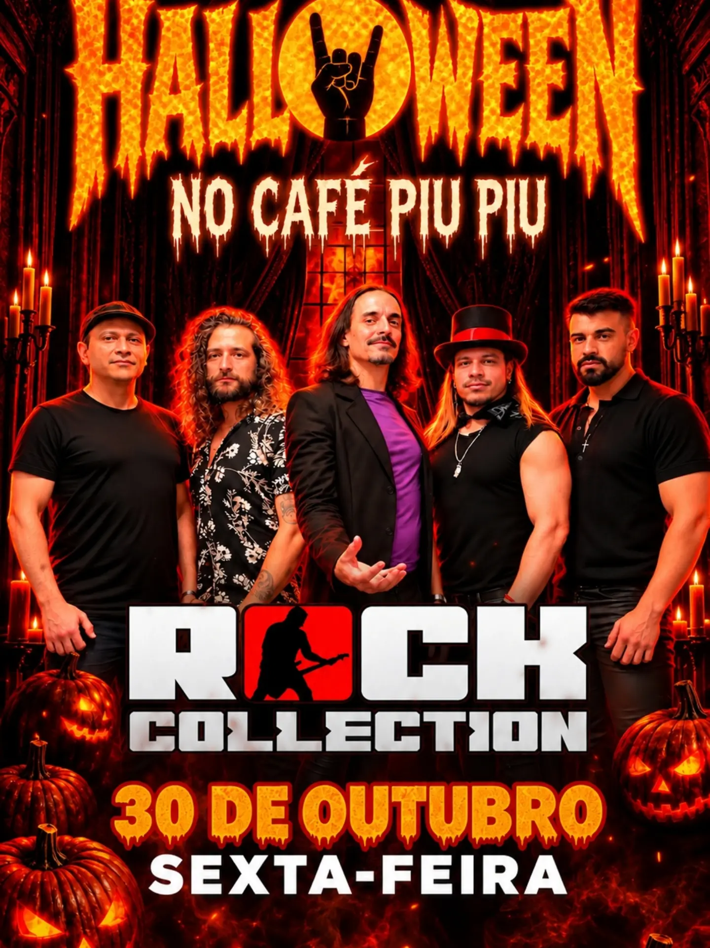 Halloween Rock com Banda Rock Collection — Café Piu Piu, Bela Vista, São Paulo