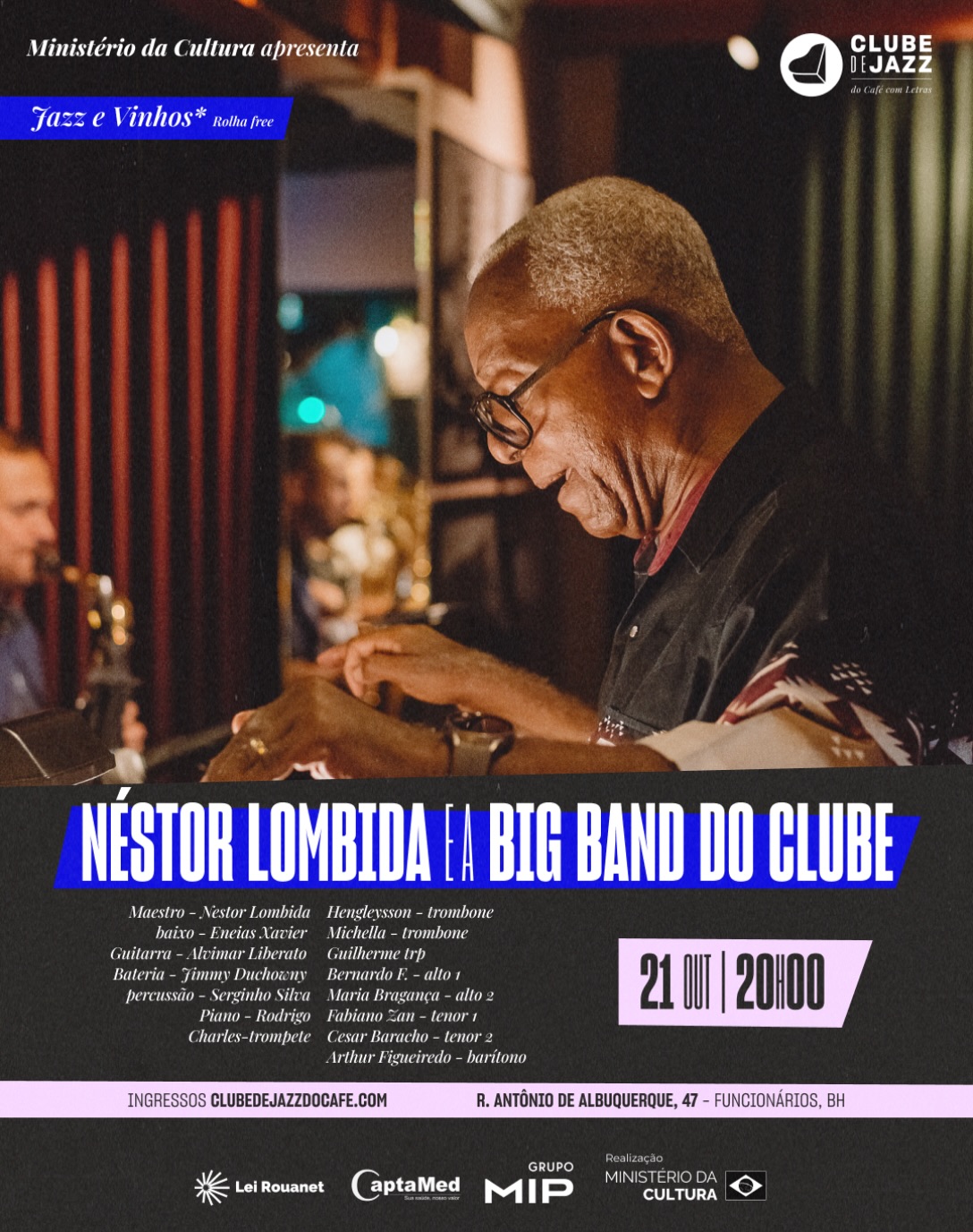 Big Band do Clube — Clube de Jazz do Café com Letras, Belo Horizonte
